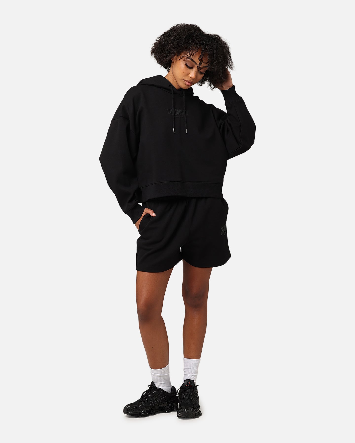 Champion Women's Rochester Base Shorts Black、mySite、zt4zffjzw