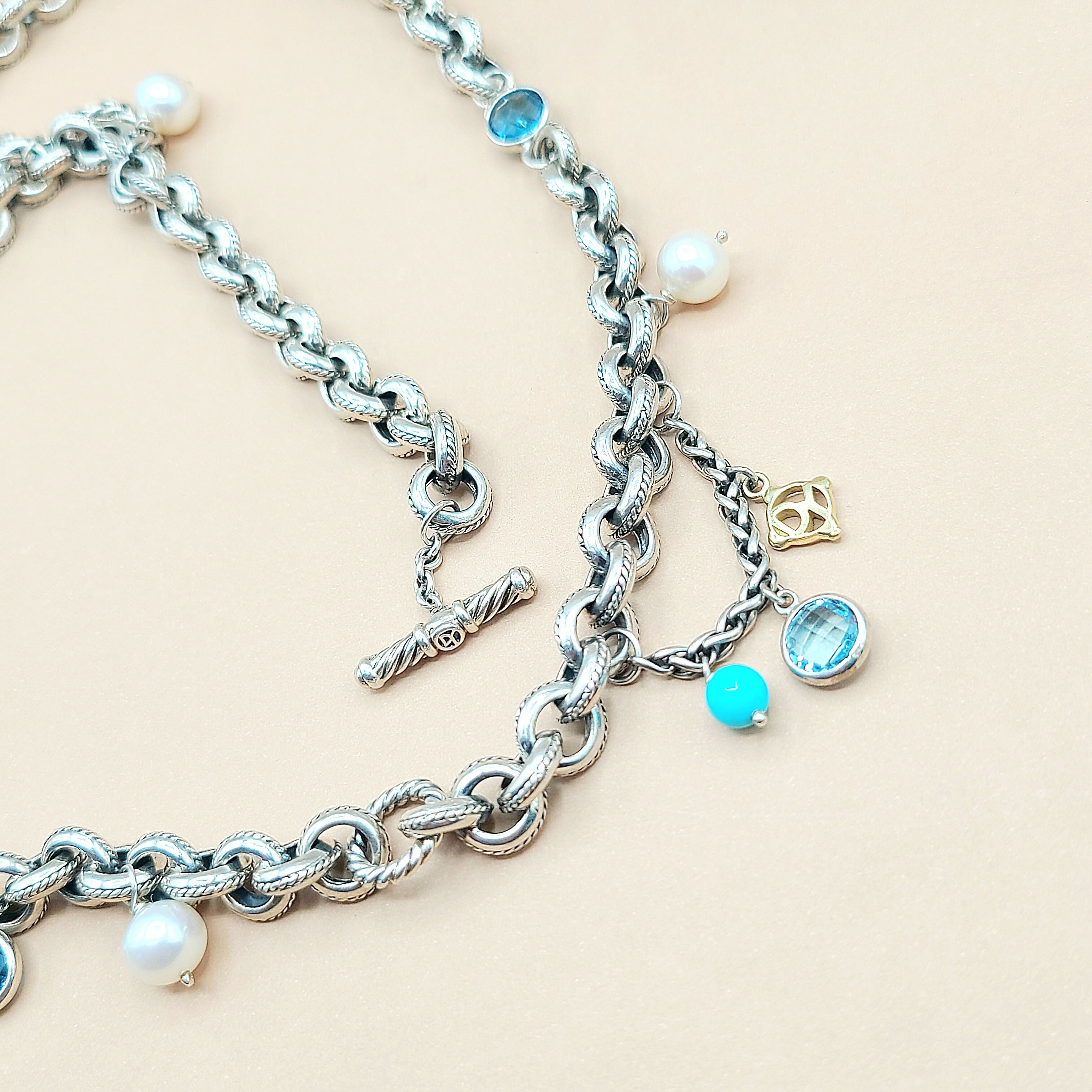 David Yurman聽Old聽World聽Link Charm Necklace、mySite、hinf8tx79