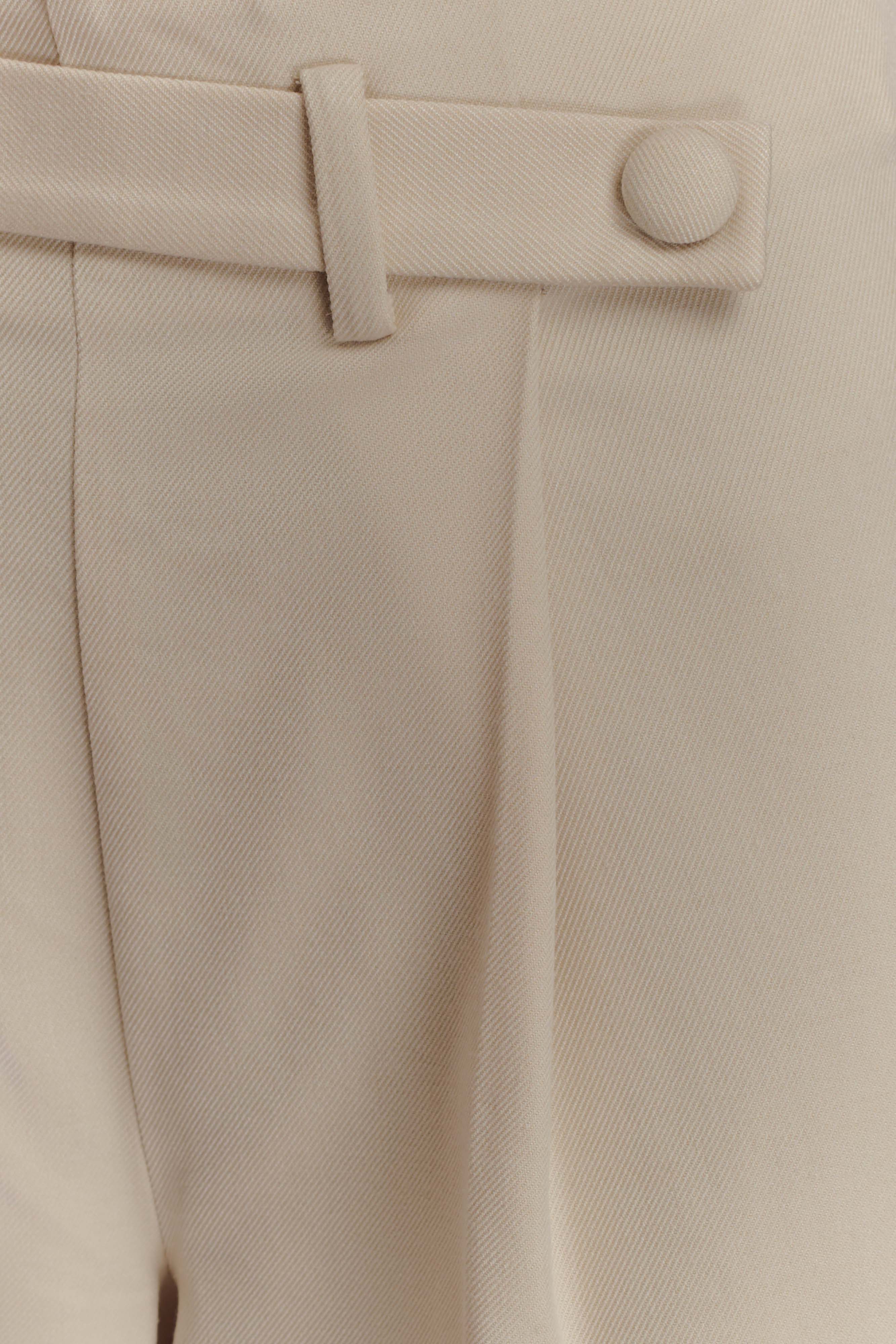 Mila Straight Leg Suiting Pant - Buttermilk、mySite、solidvoid