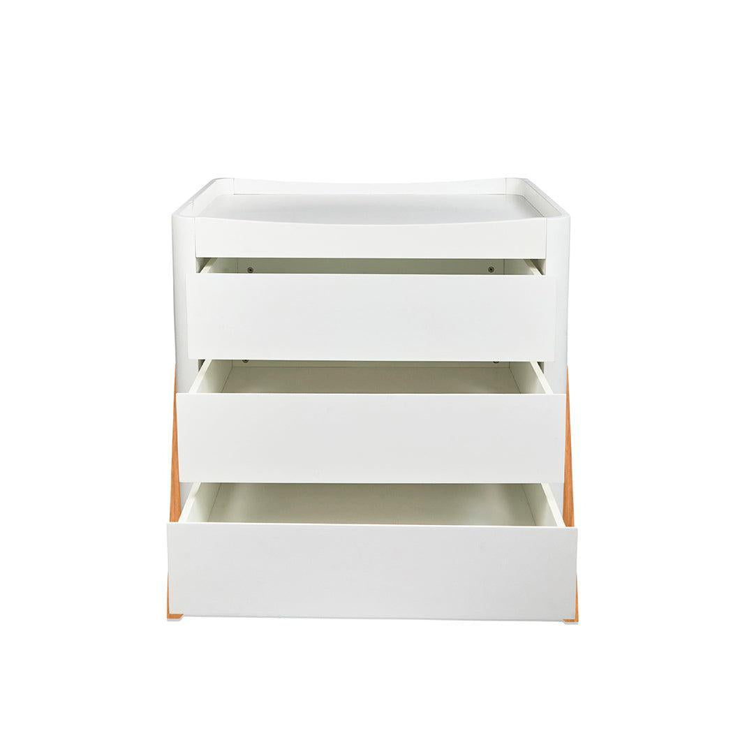  Gaia Baby Hera Dresser 'Studio Edit' - White / Oak、mySite、merchandisen