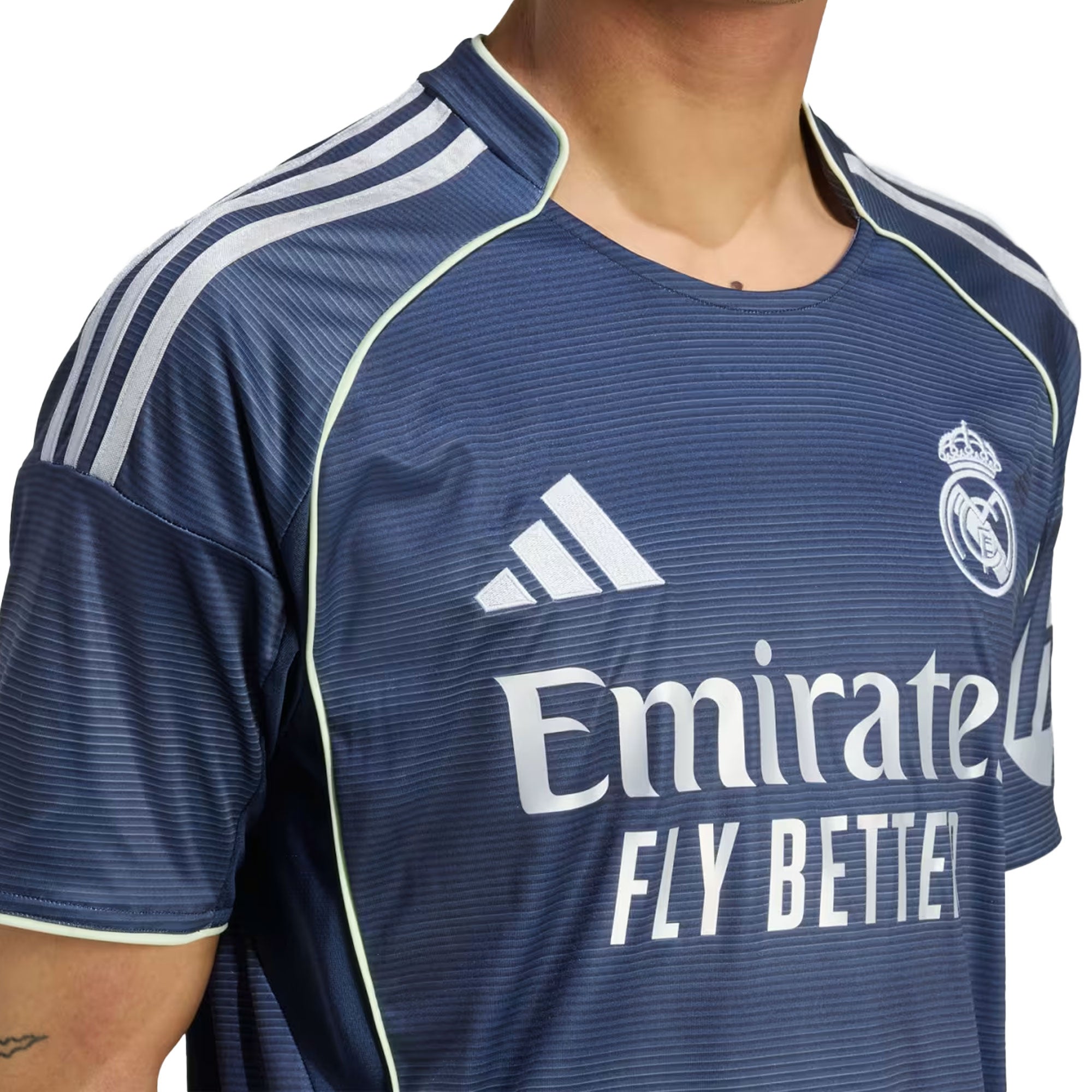 adidas Men's Real Madrid 2025/26 Away Legend Ink/White、mySite、noshort