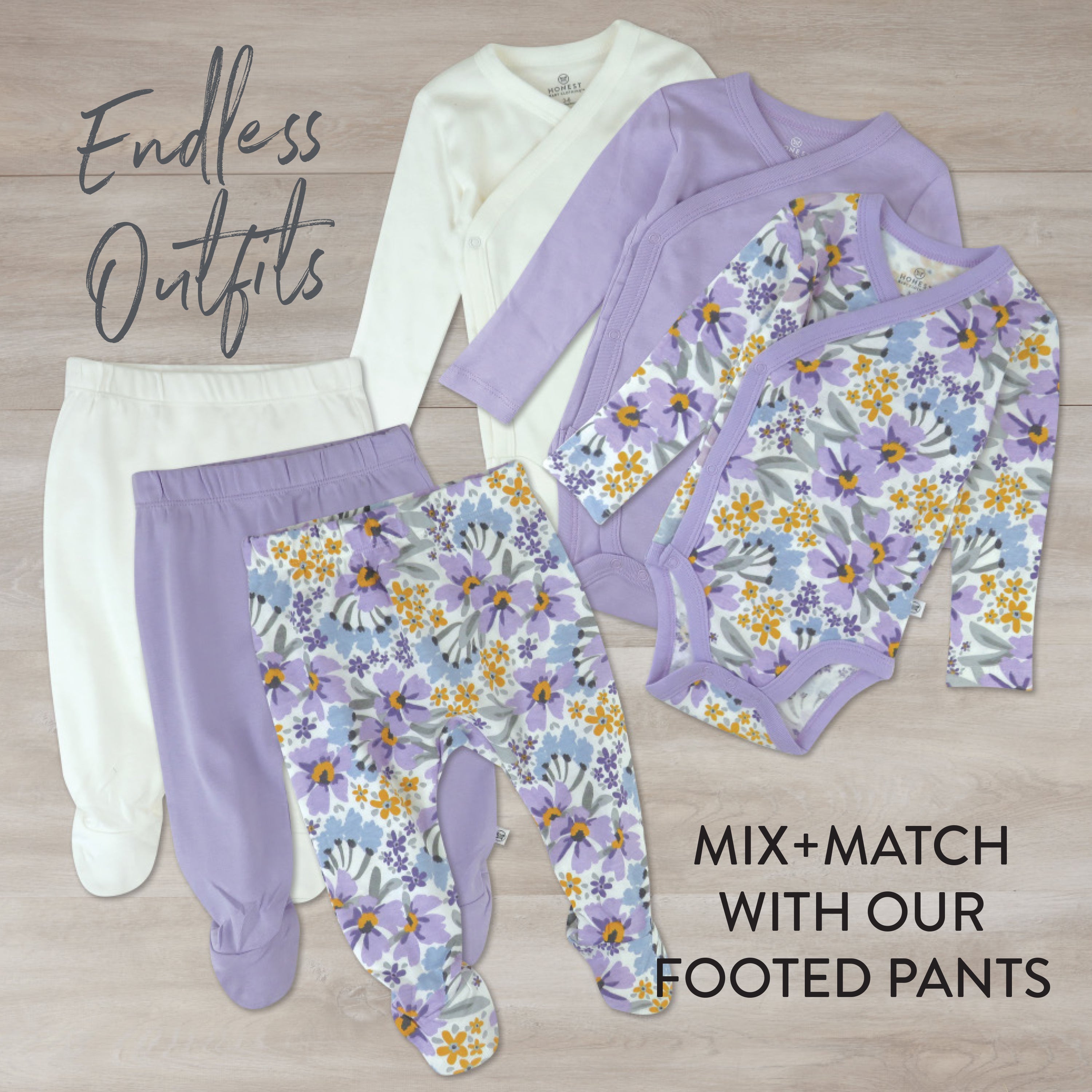  3-Pack Organic Cotton Long Sleeve Side-Snap Bodysuits、mySite、layawaytickets