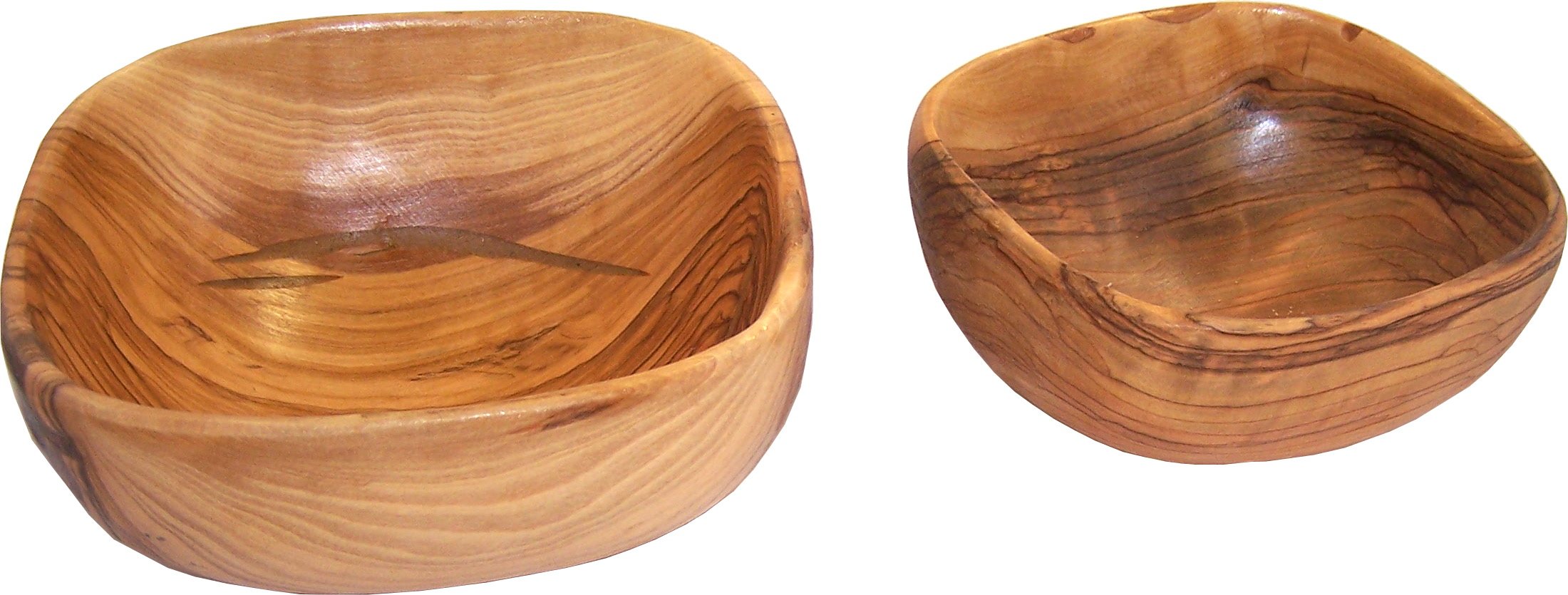 Olive wood Small hand carved bowl set ( 5 and 4 Inches )、mySite、topwebapps