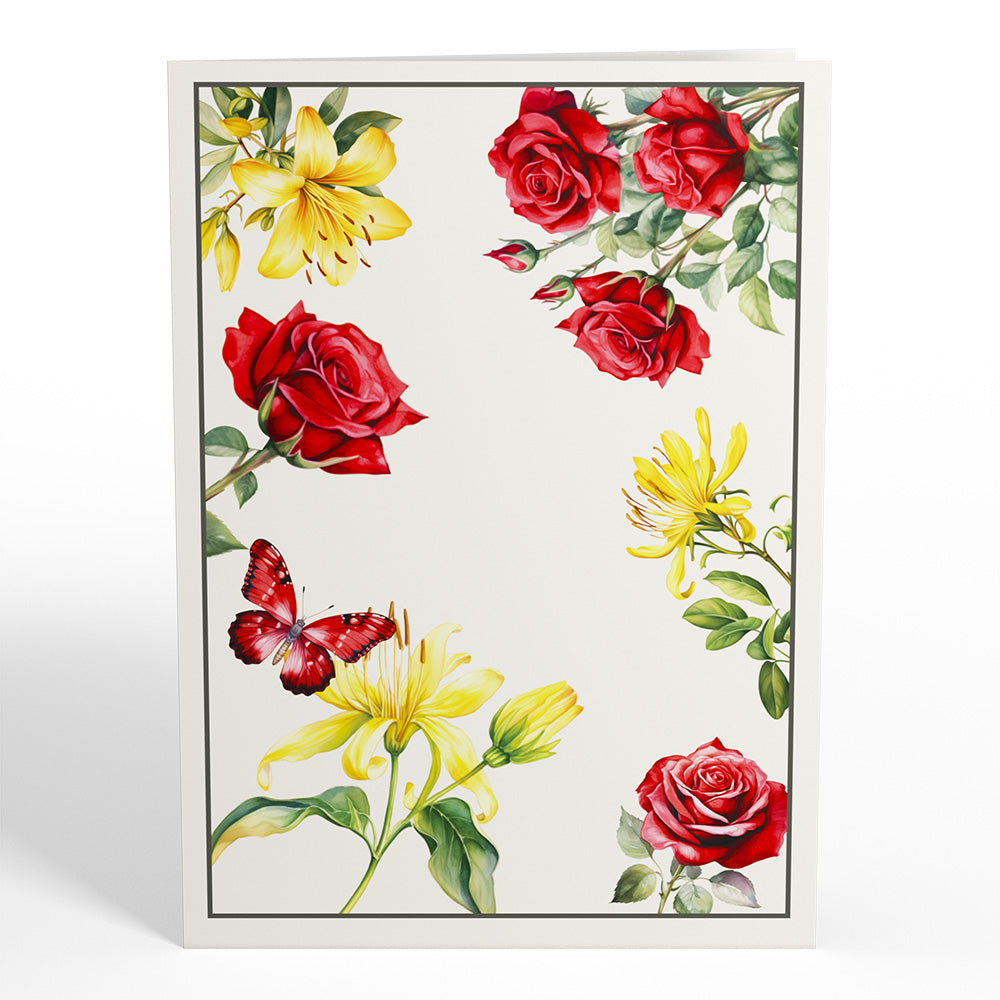 Born to Bloom: June Birth Month Flowers Pop-Up Card、mySite、solidvoid