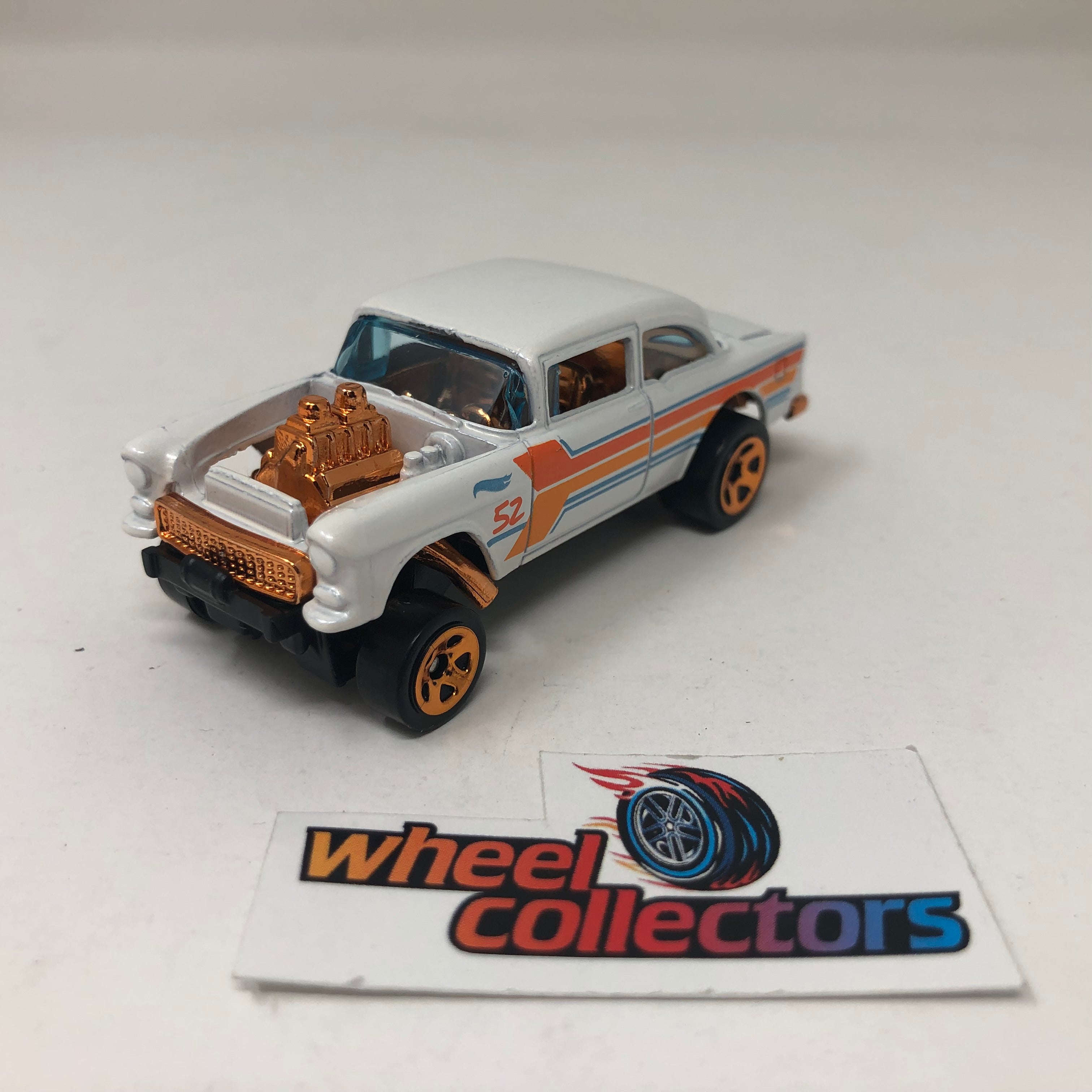'55 Chevy Bel Air Gasser * White * Hot Wheels Loose 1:64 Scale、mySite、hgirdovlk