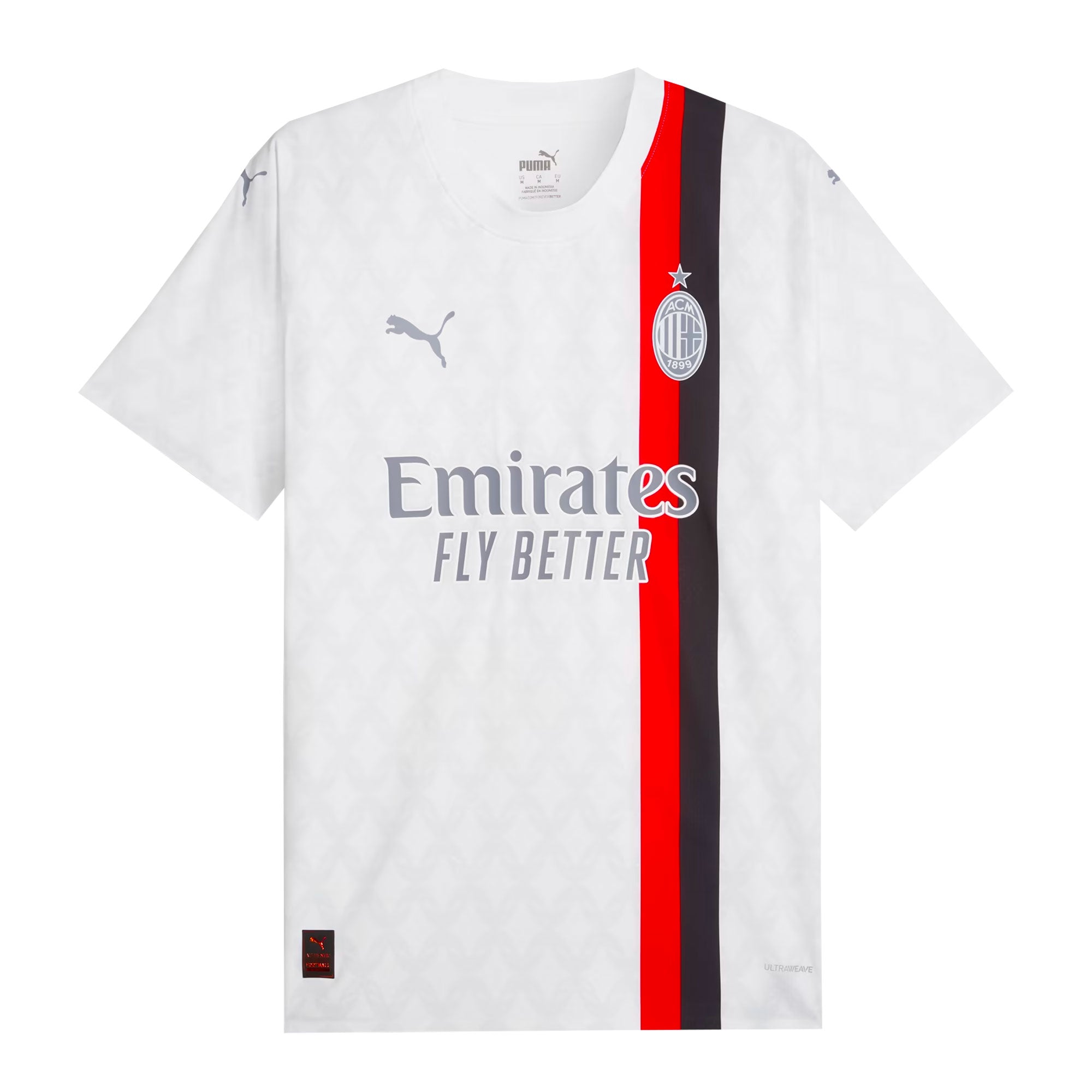 PUMA Men's AC Milan 2023/24 Authentic Away Jersey White/Grey、mySite、noshort