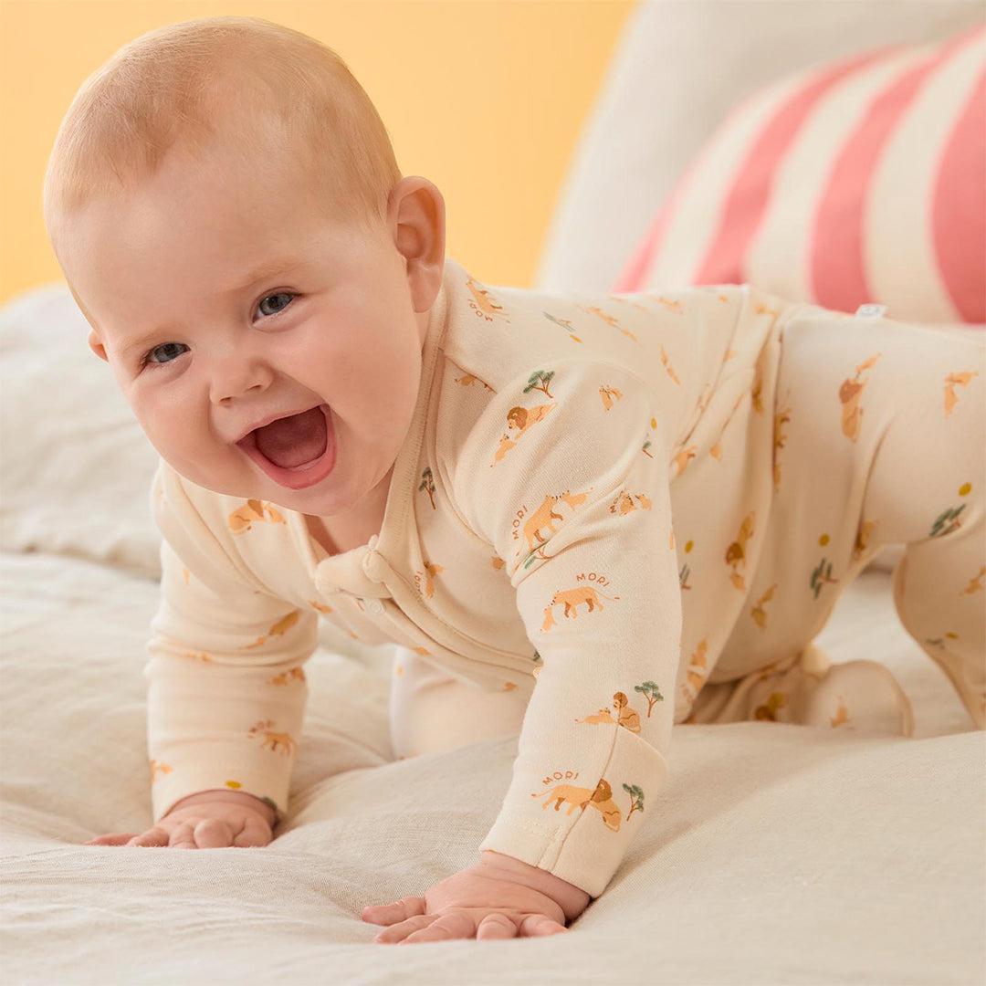  MORI Lion Two Way Zip-Up Sleepsuit - Lion Print、mySite、merchandisen