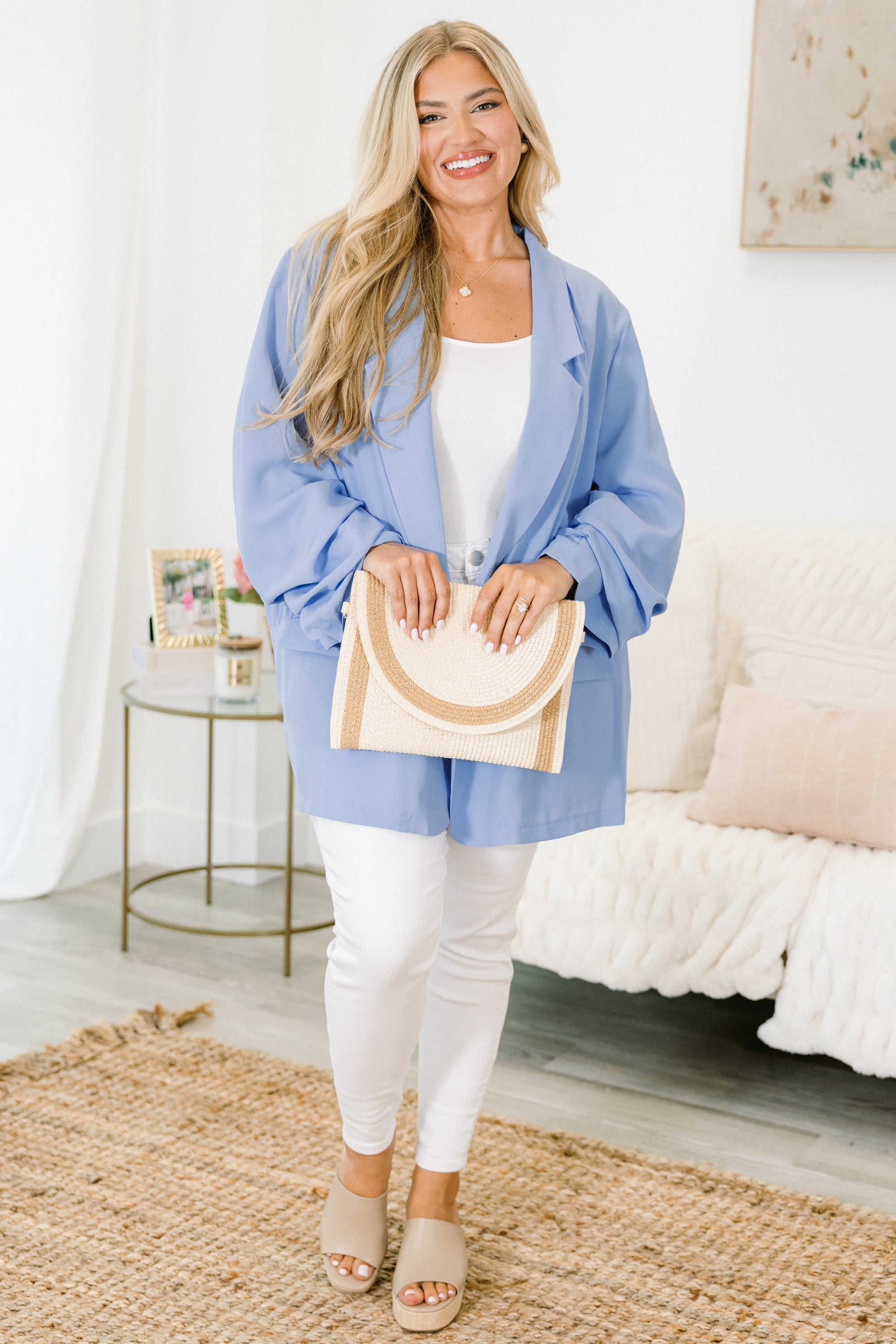  My Delight Blazer, Sky Blue、mySite、justintrudeaud