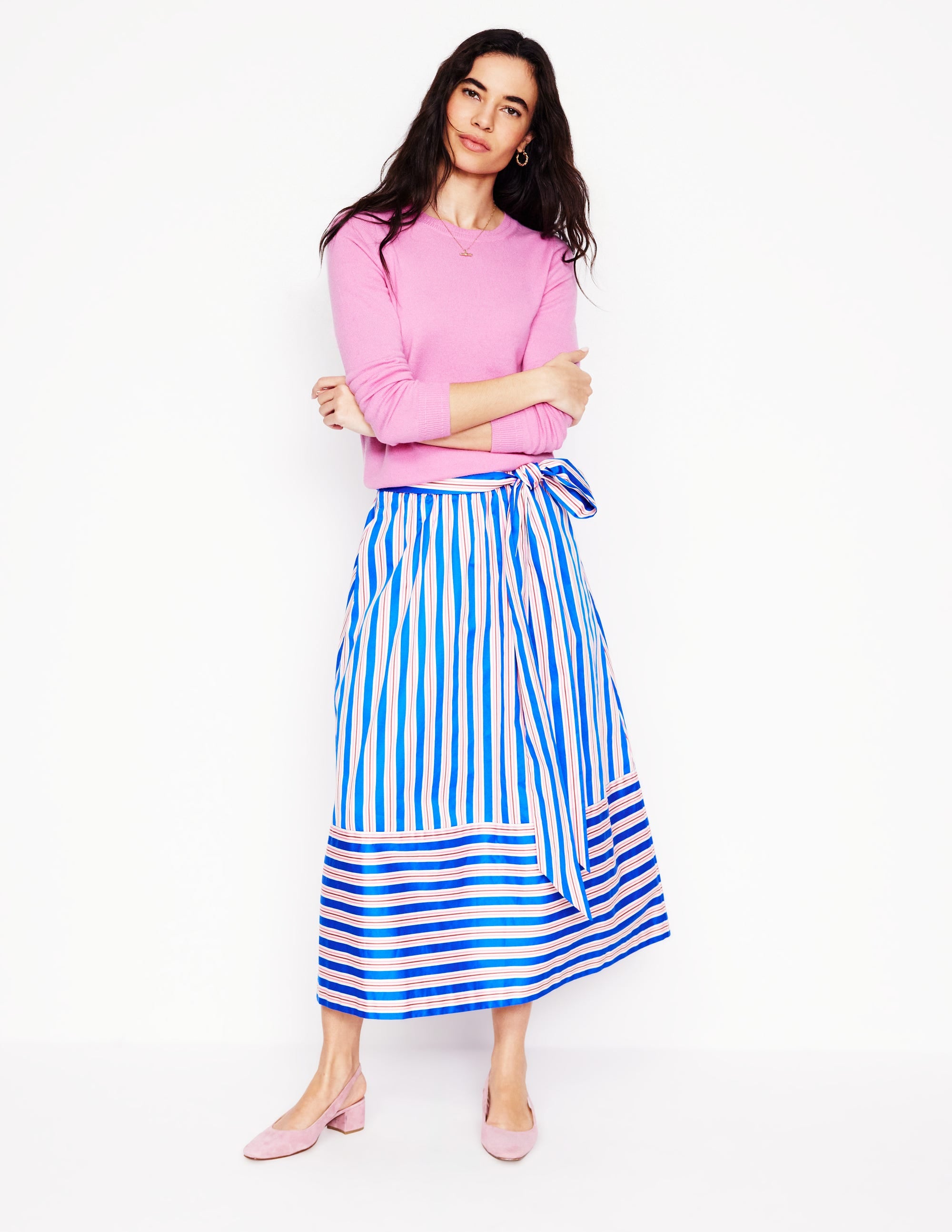  Eva Cashmere Crew Neck Jumper-Meadowsweet Pink、mySite、ashleygrahame