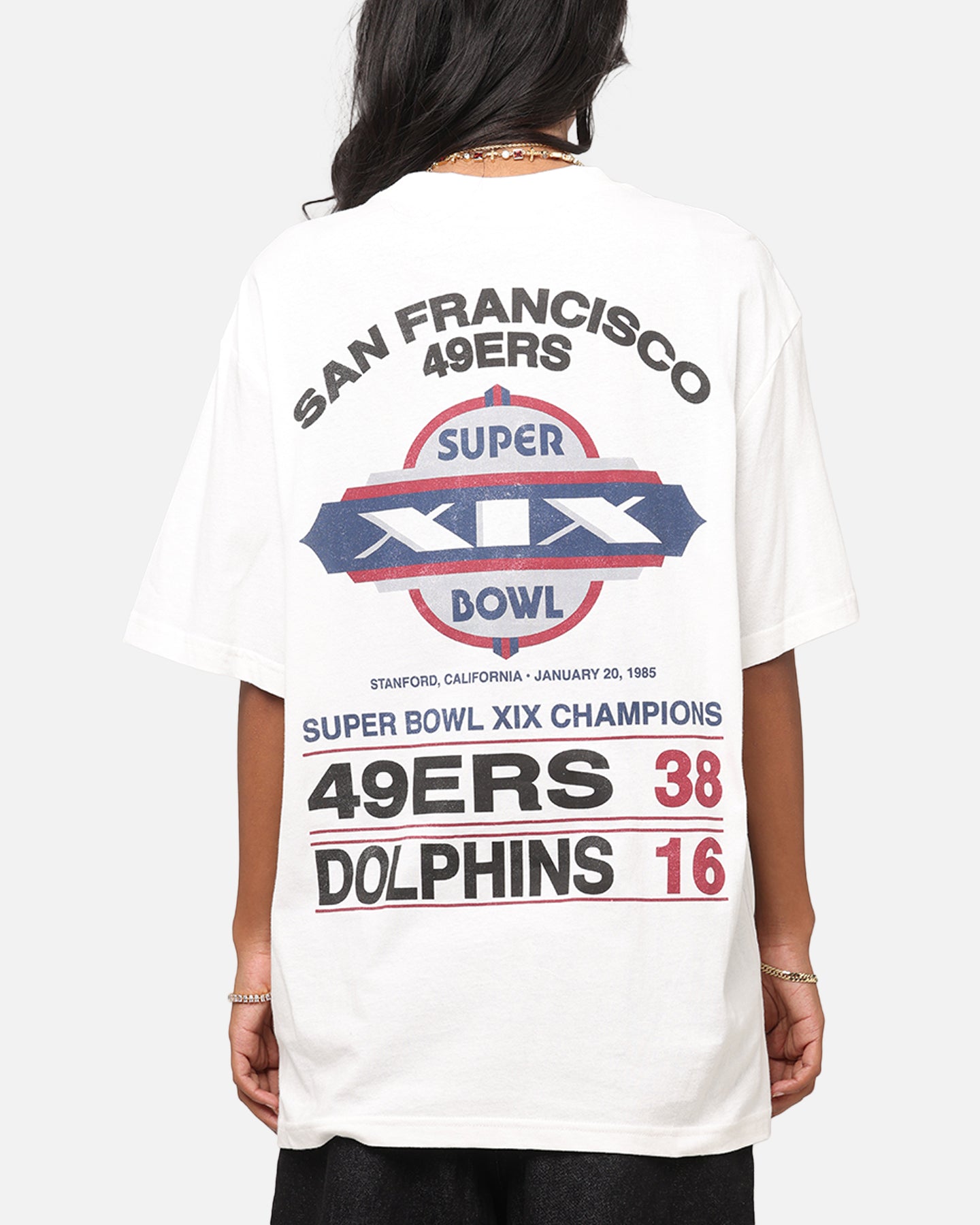 Mitchell & Ness Super Bowl XIX Match Up T-Shirt Vintage White、mySite、zt4zffjzw