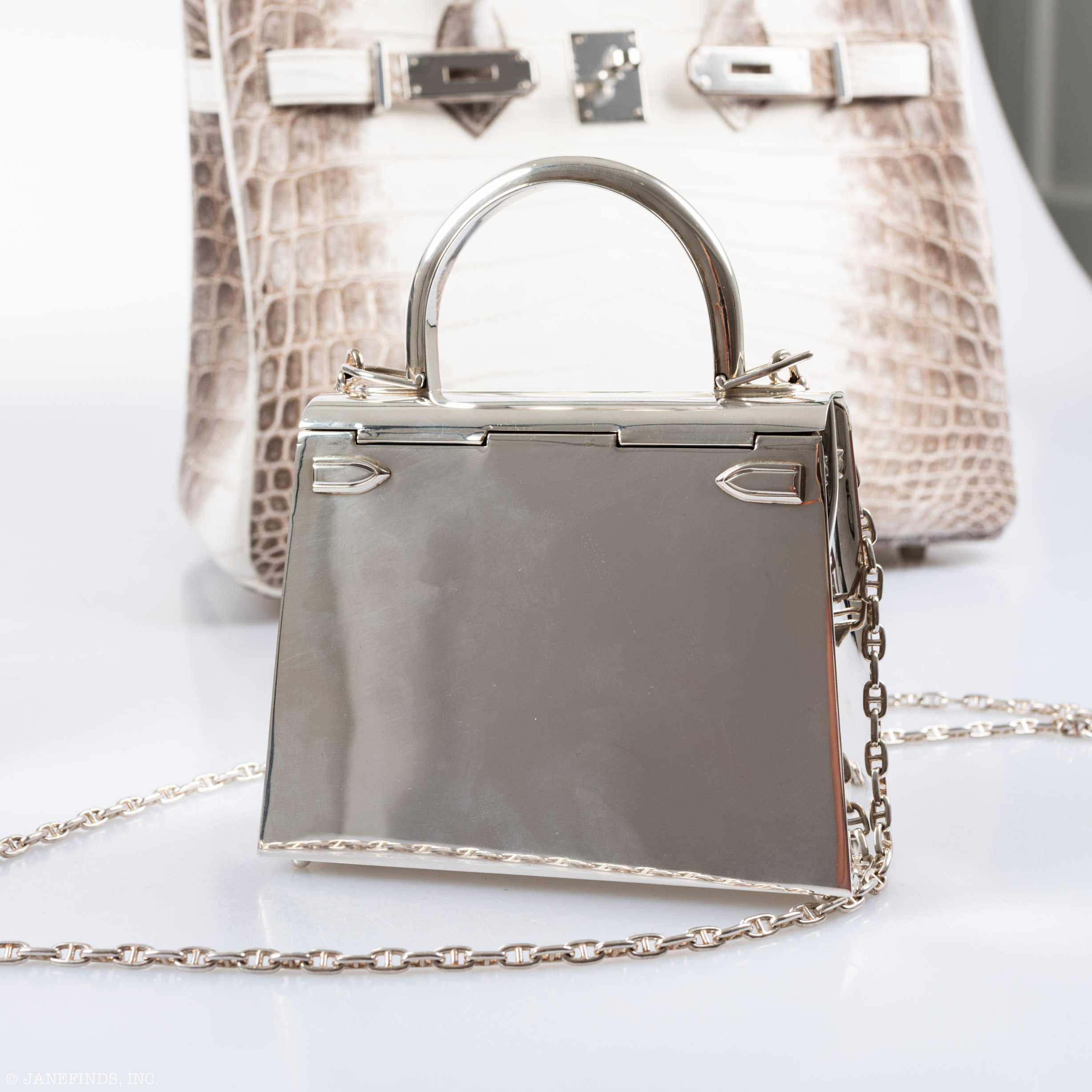 Hermès Ultra-Rare Mini Kelly in Sterling Silver, 1990s、mySite、garminoutage.com