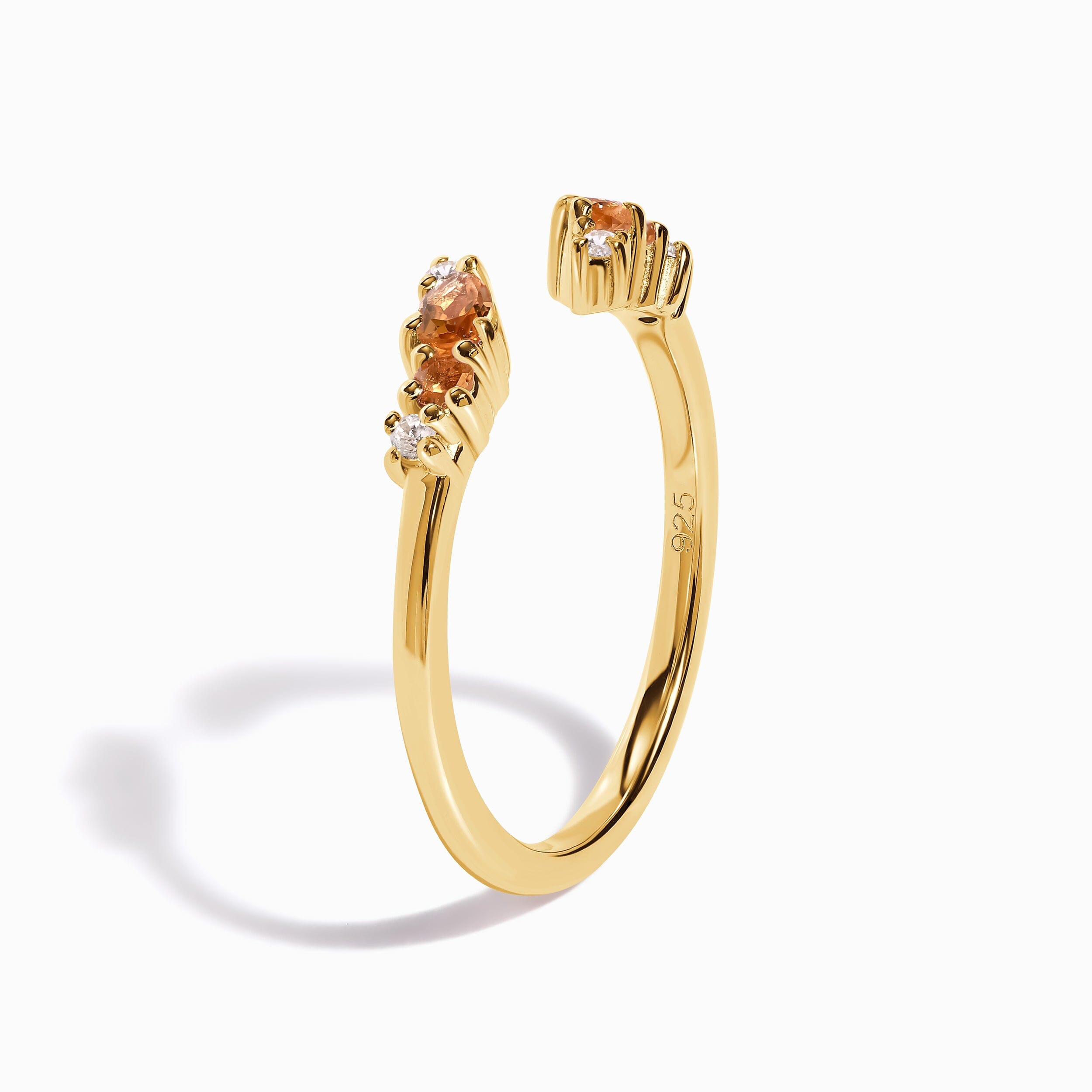 Adjustable Citrine Ring Flourish - November Birthstone、mySite、hinf8tx79