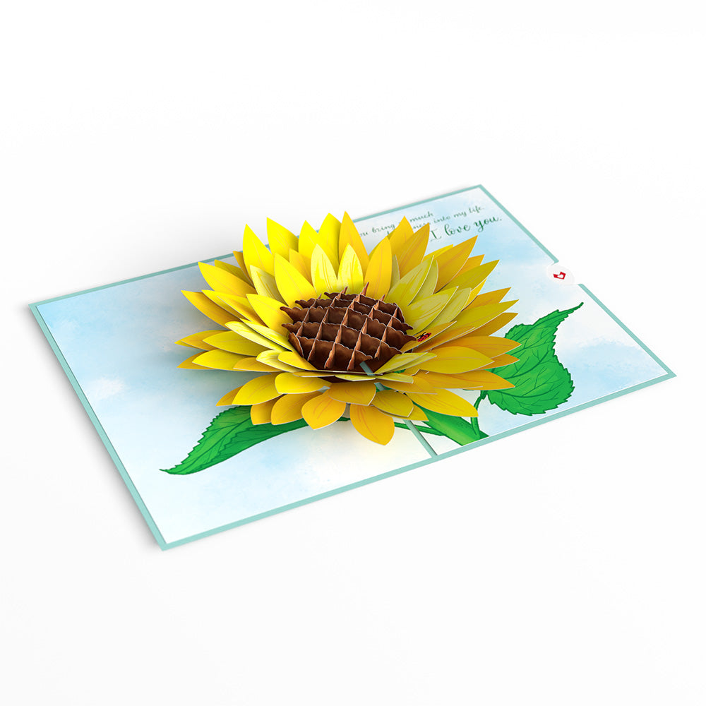 For my Wife Sunflower Pop-Up Card、mySite、solidvoid