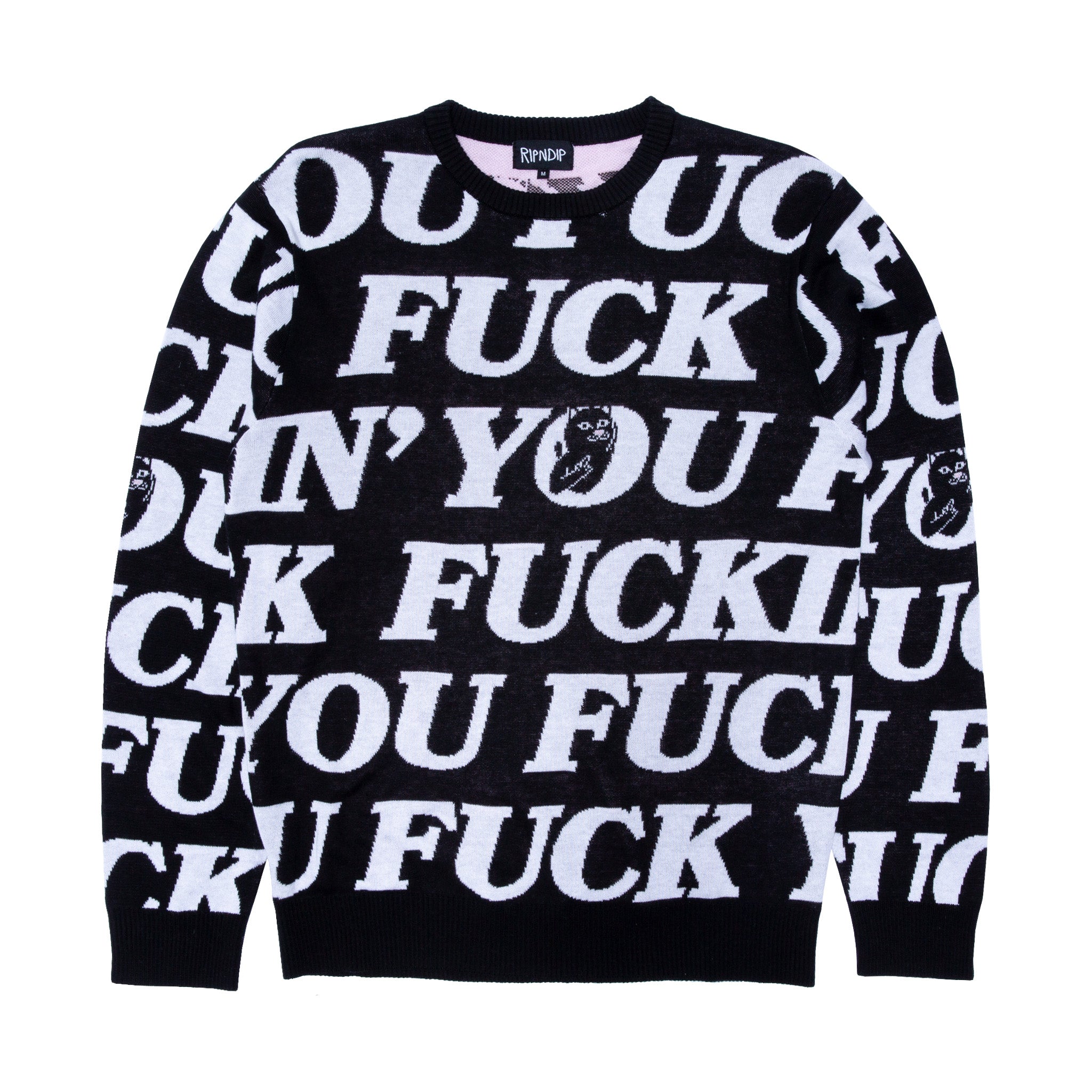  Fuck You Knit Sweater (Black)、mySite、merchandisen