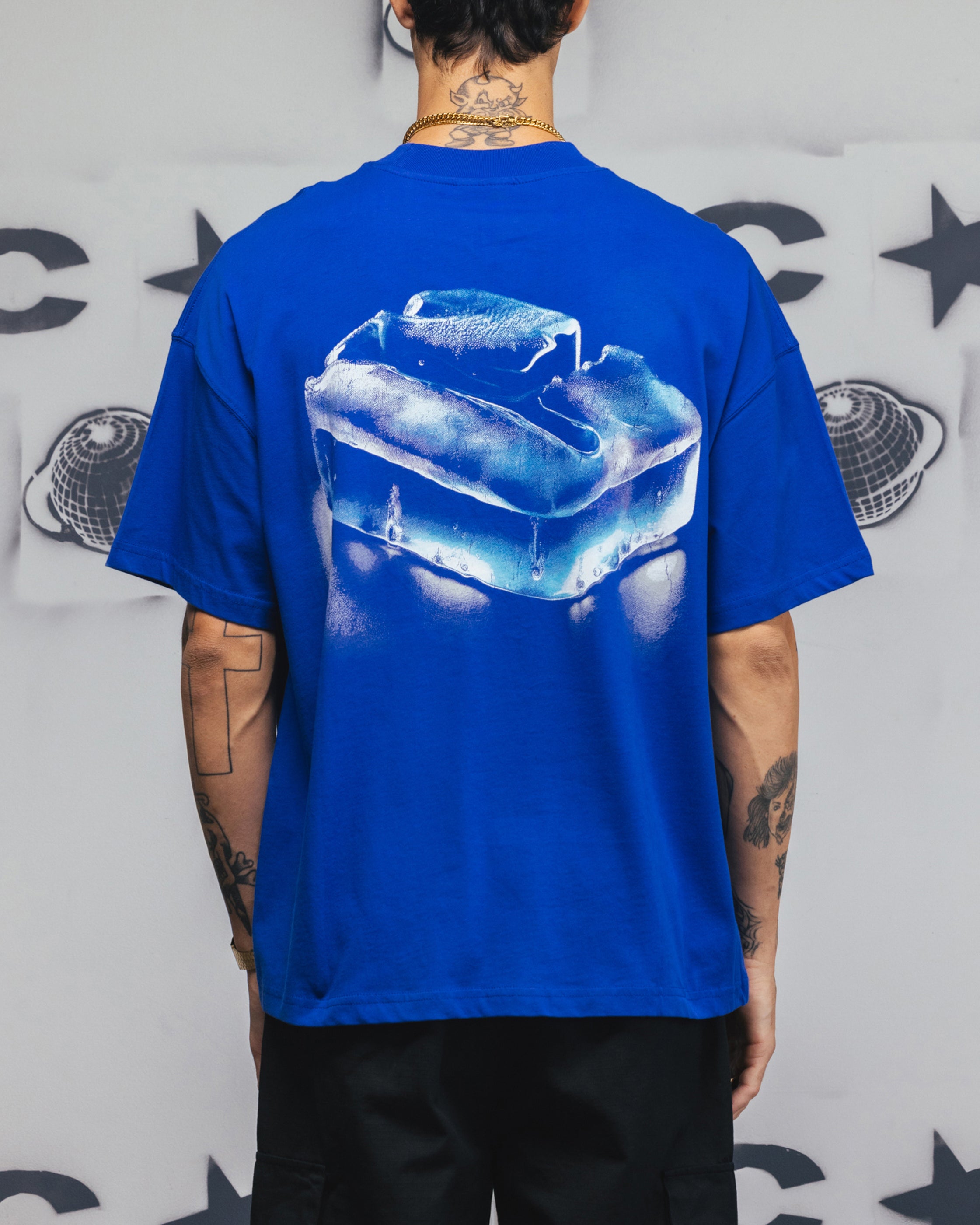 Carre Frosted T-Shirt Royal、mySite、zt4zffjzw