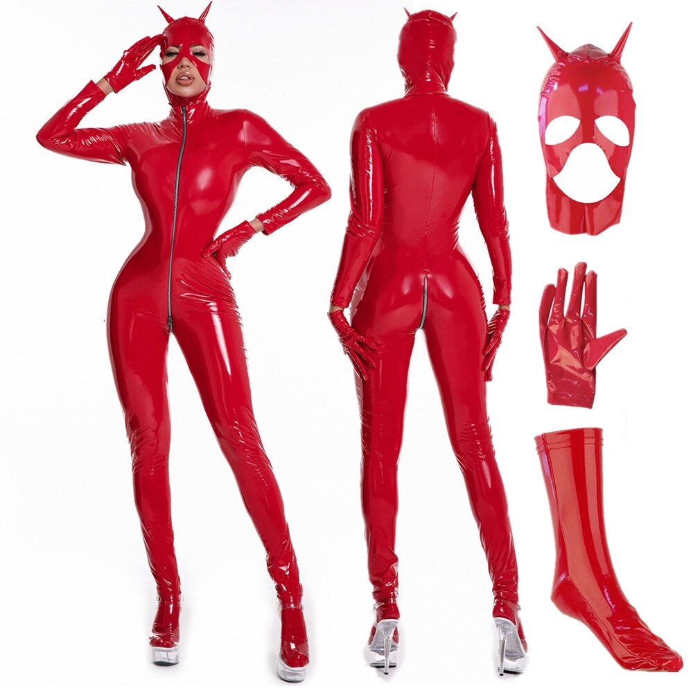 Badkitty Latex Catsuit For Women | Wet Look | Bodysuit、mySite、bottomscart