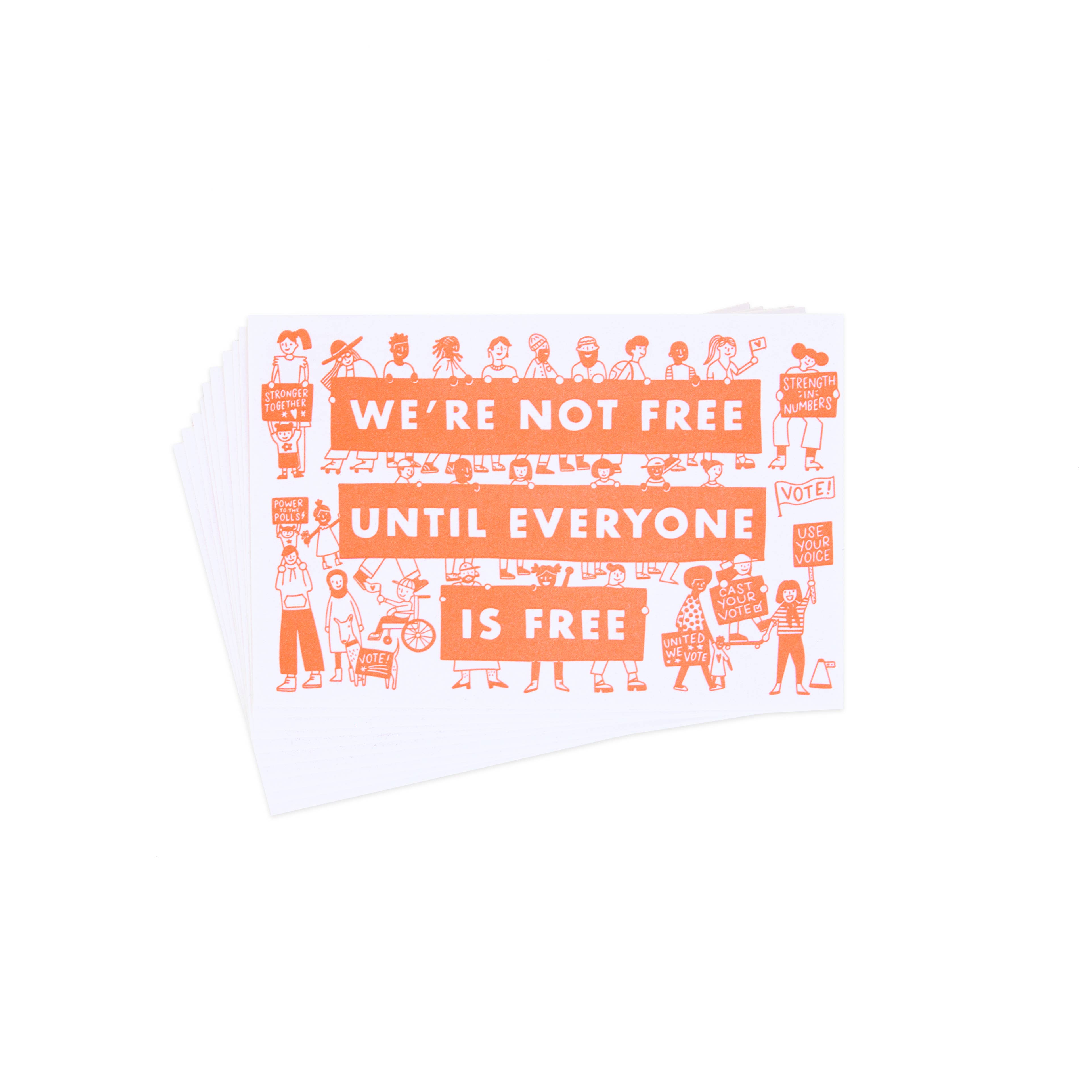 Hello Lucky - America For All Postcard Set of 10、mySite、garagedoors4me