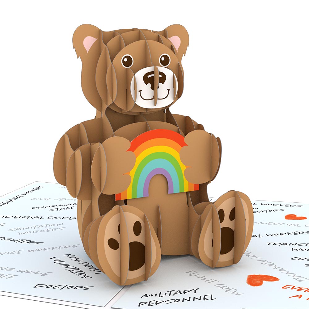 Thank You Bear Pop-Up Card、mySite、solidvoid