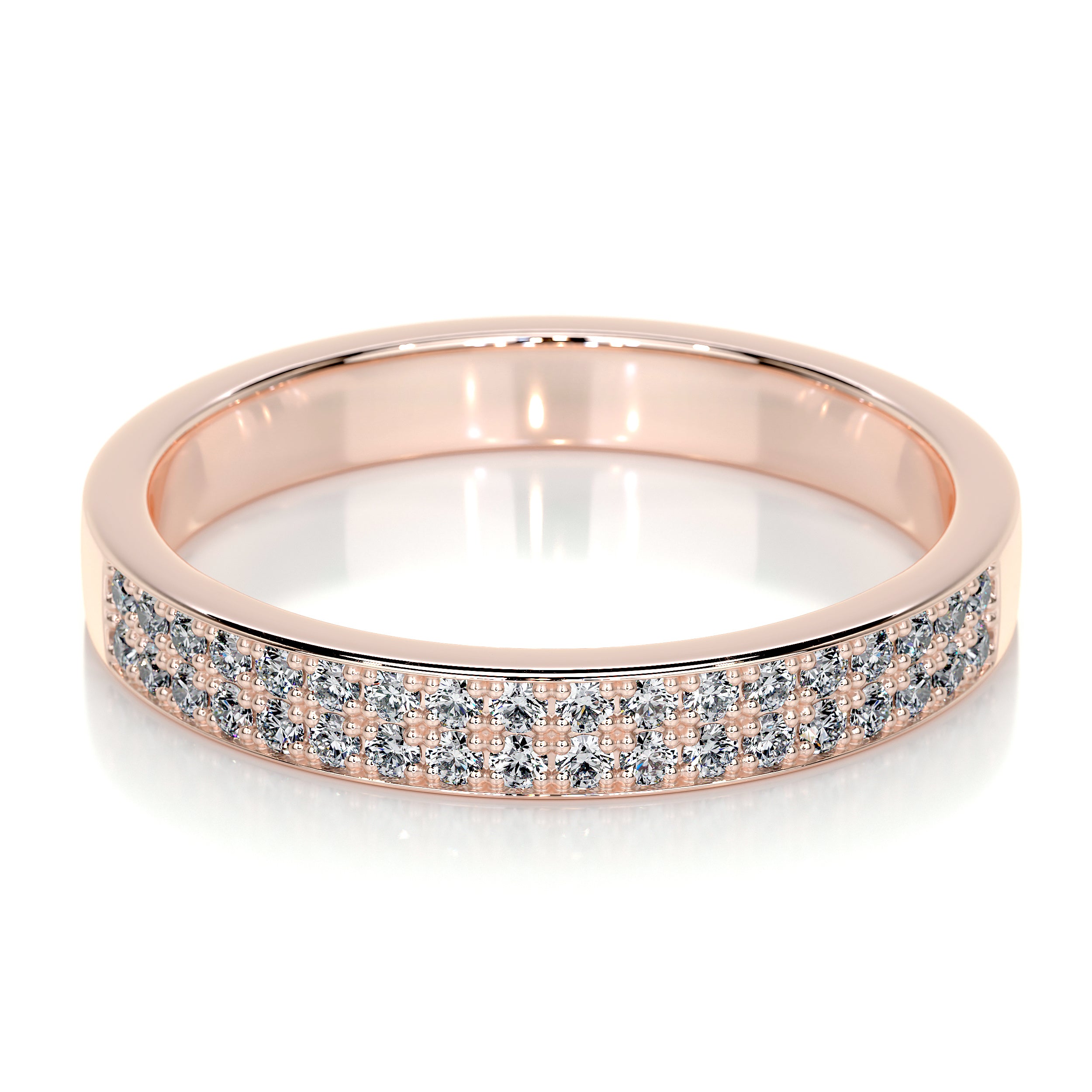 June Lab Grown Diamond Wedding Ring (0.2 Carat) - 14K Rose Gold、mySite、hinf8tx79