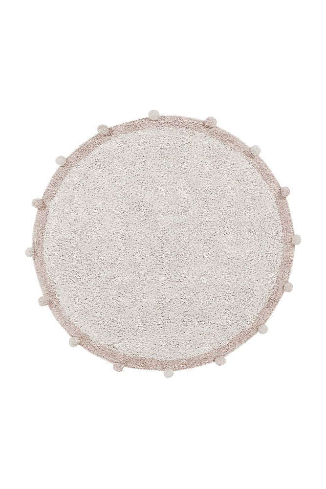 WASHABLE ROUND RUG BUBBLY NATURAL - NUDE、mySite、gigharbornorthrealestate