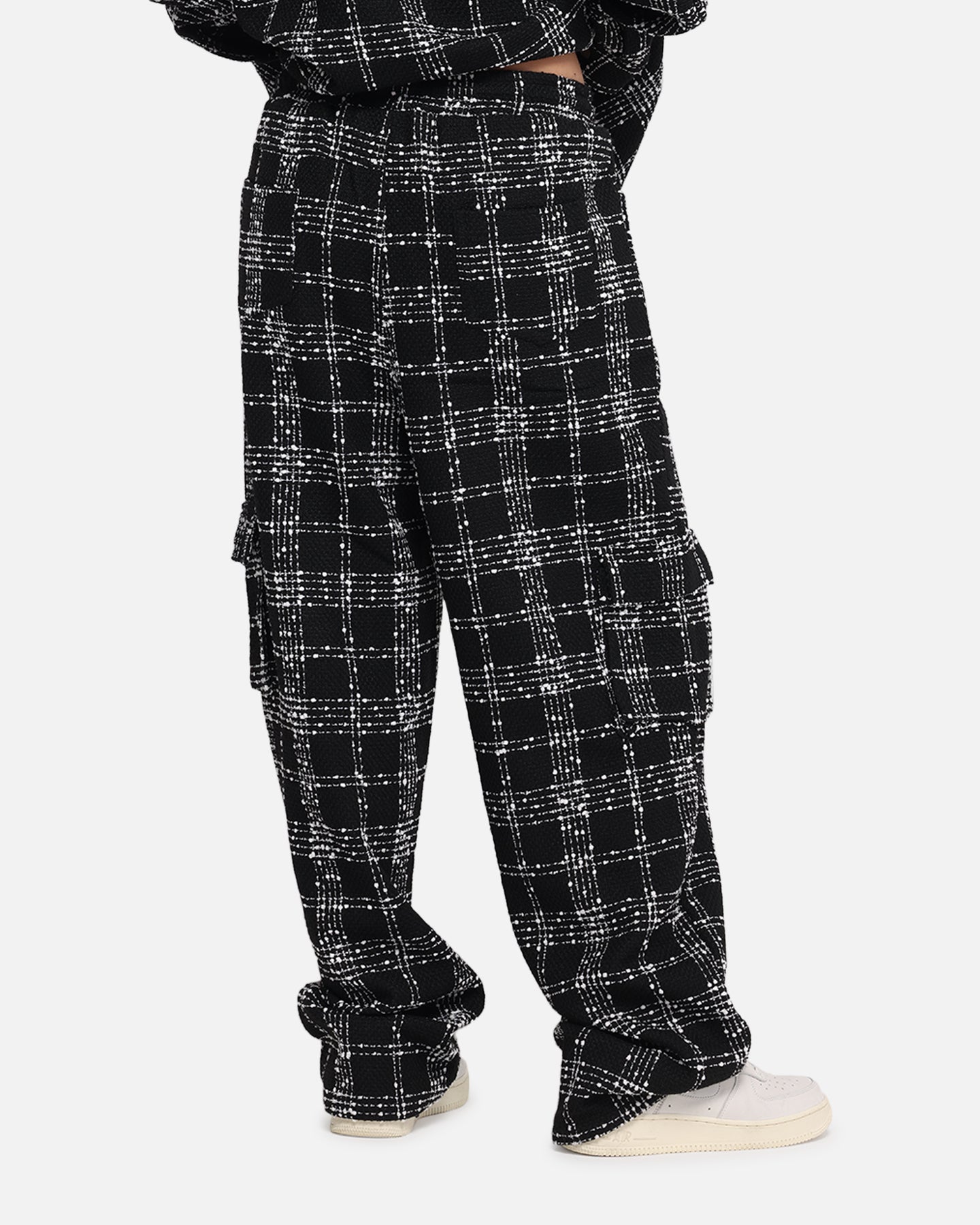 XXIII Boucle Tweed Cargo Pants Black/White、mySite、zt4zffjzw