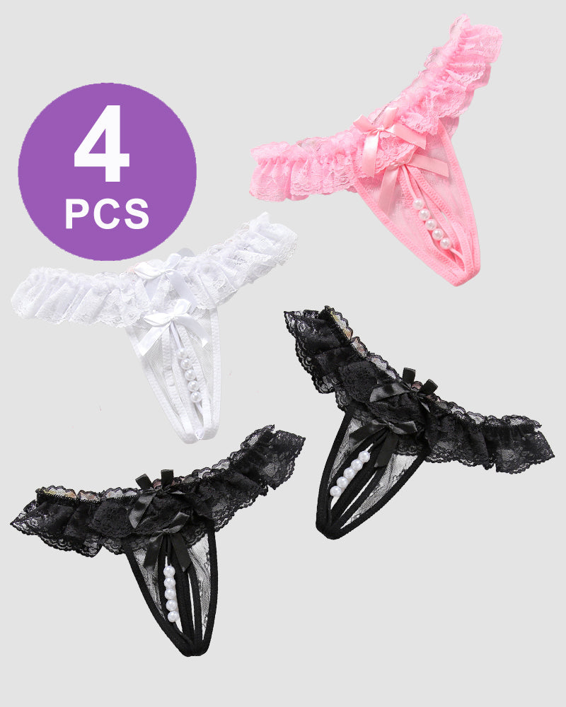 Beaded Lace Crotchless Panty、mySite、bengalsvssteelers