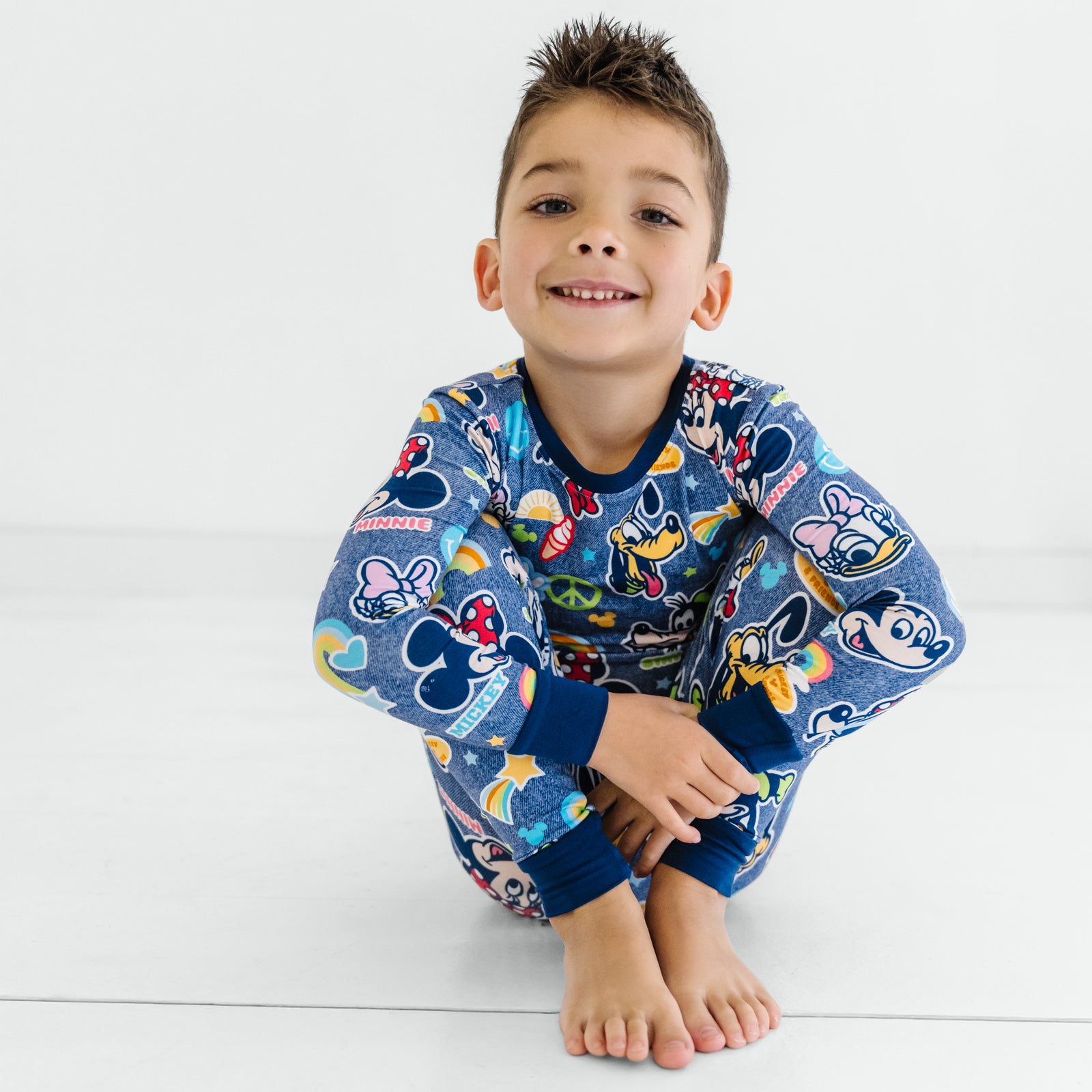  Navy Disney Mickey's Clubhouse Long Sleeve & Pants Pajama Set、mySite、layawaytickets