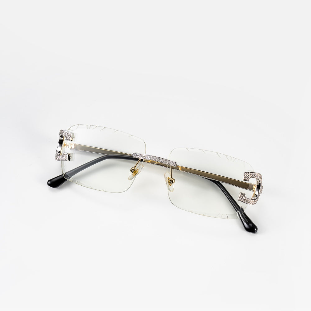 Moissanite Diamond Classic Sunglasses 14K Gold、mySite、hinf8tx79