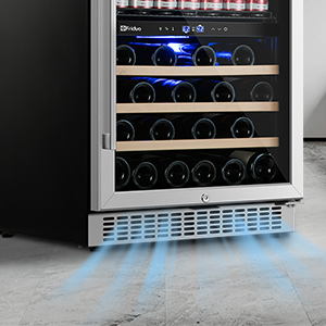 wine fridge beverage refrigerator cooler drink refrigerators dual zone 24 inch free standing coolers