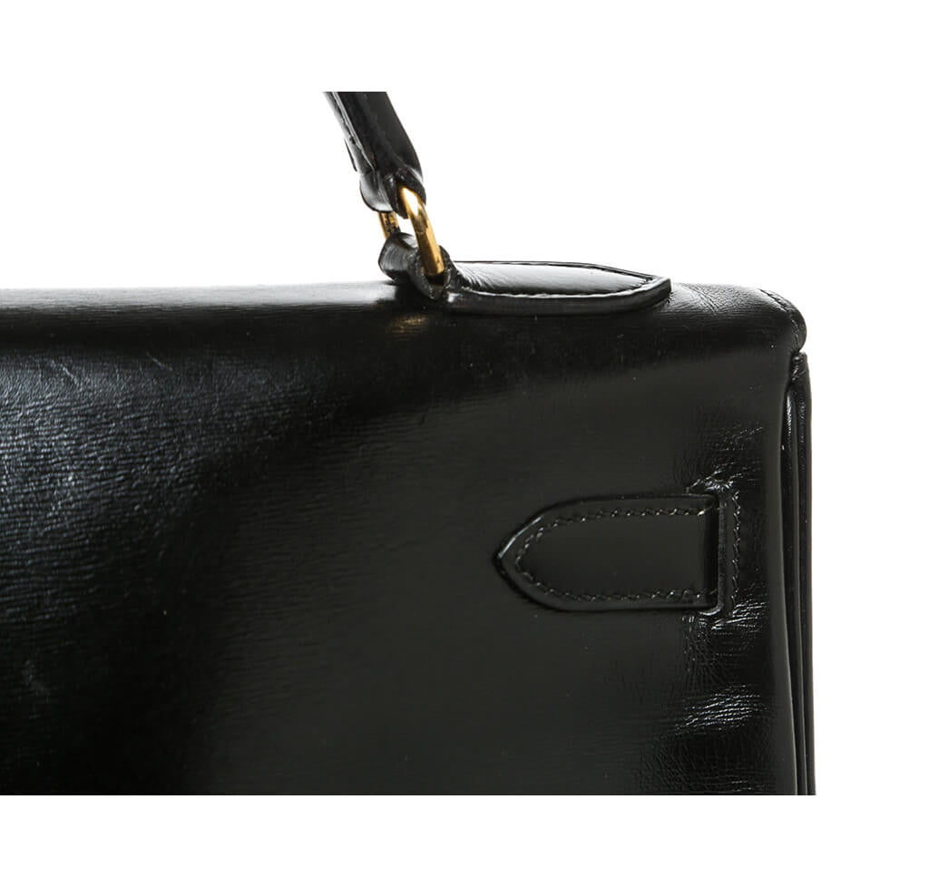 Hermès Box Leather Kelly Black Bag、mySite、garminoutage.com