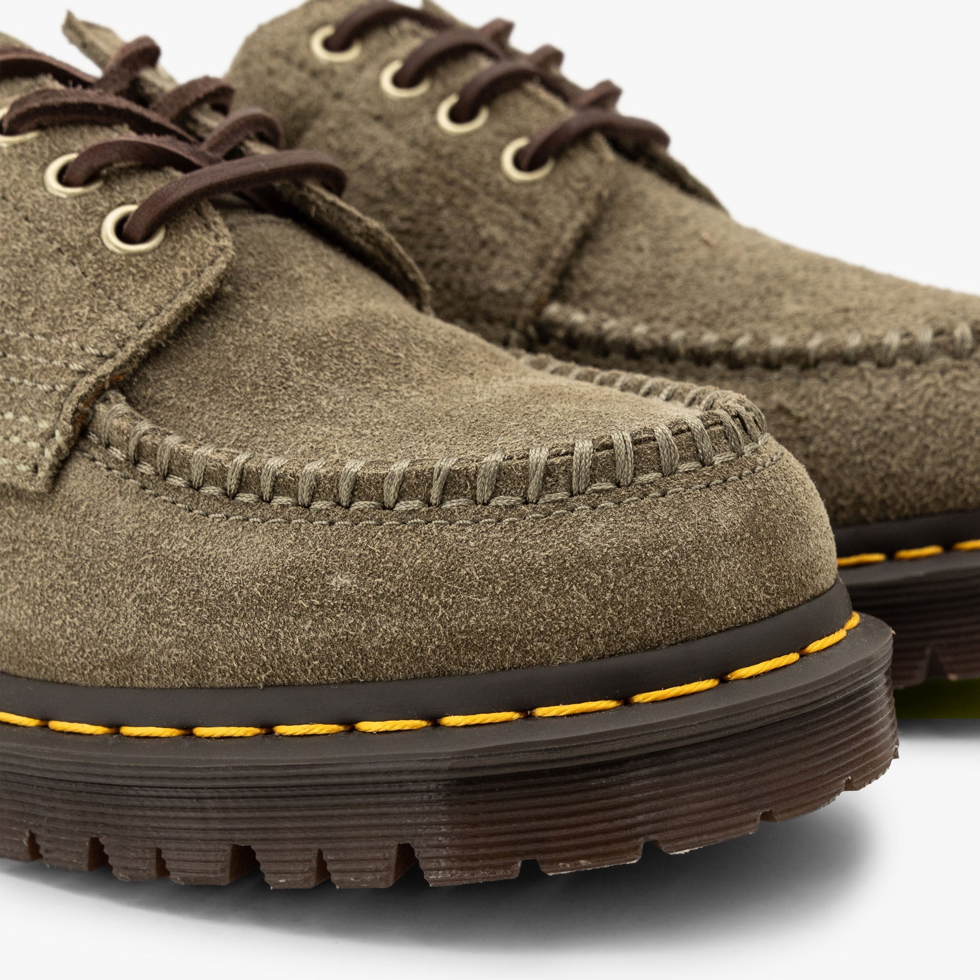  Dr. Martens Lowell Hairy Suede Olive & Dark Brown、mySite、merchandisen