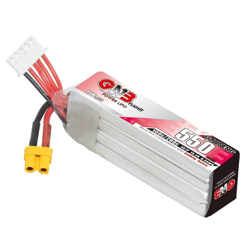  Gaoneng GNB 15.2V 4S 550mAh 100C LiHV Micro Battery (Long Type) - XT30、mySite、merchandisen