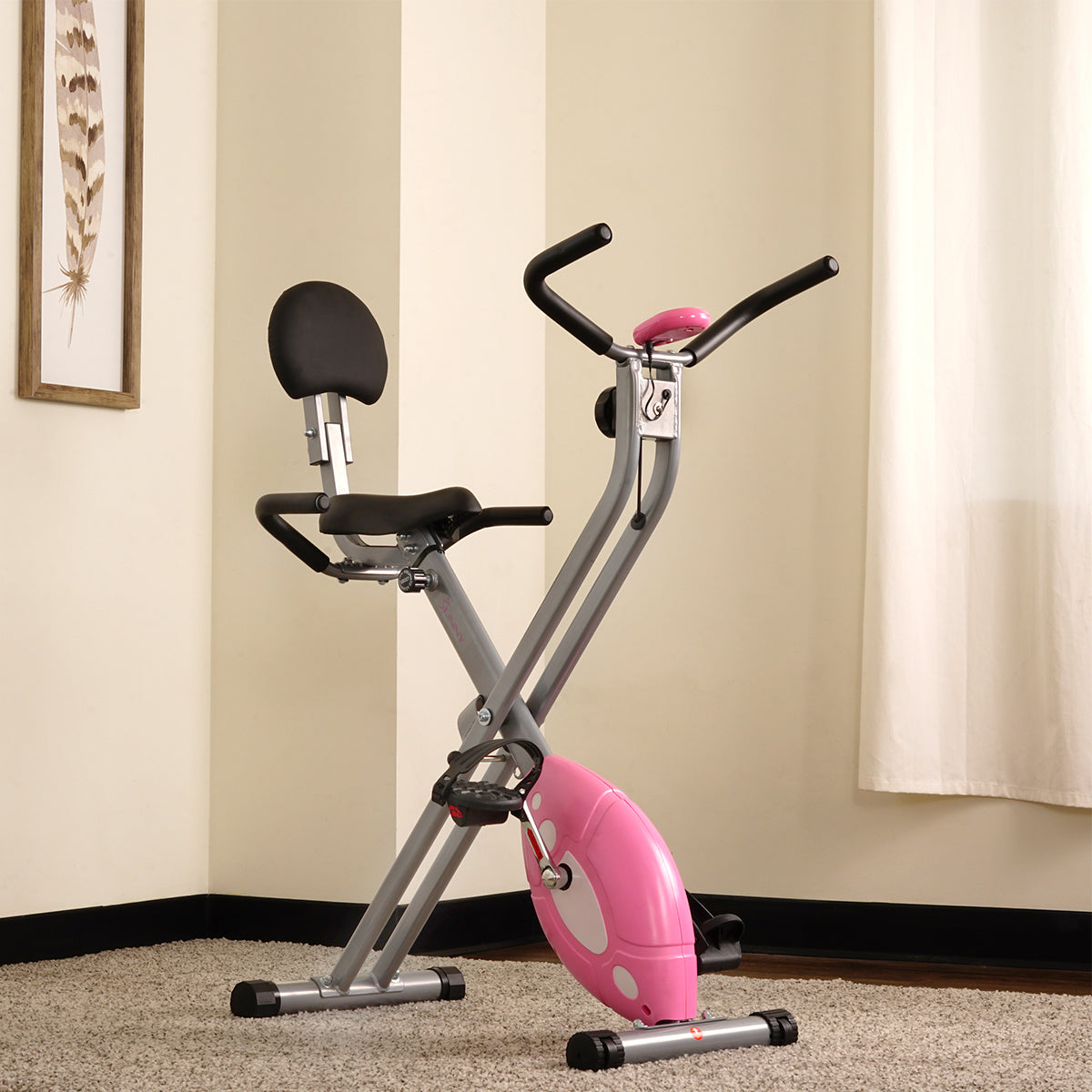  Magnetic Folding Recumbent Bike Exercise Bike, 220lb Capacity、mySite、ghnorth