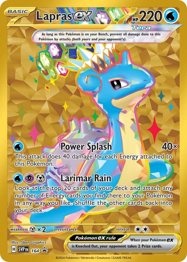 Lapras ex (164) Scarlet & Violet: Black Star Promos、mySite、waistdrama
