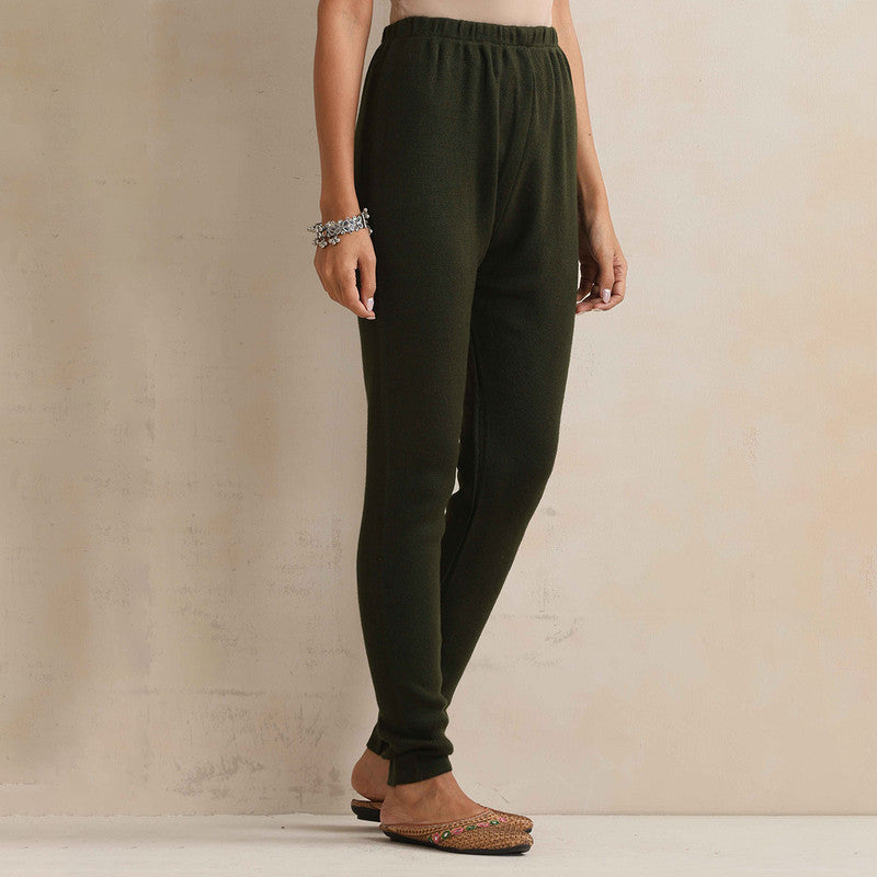 Woolen Solid Leggings For Women | Green、mySite、camillekostekn
