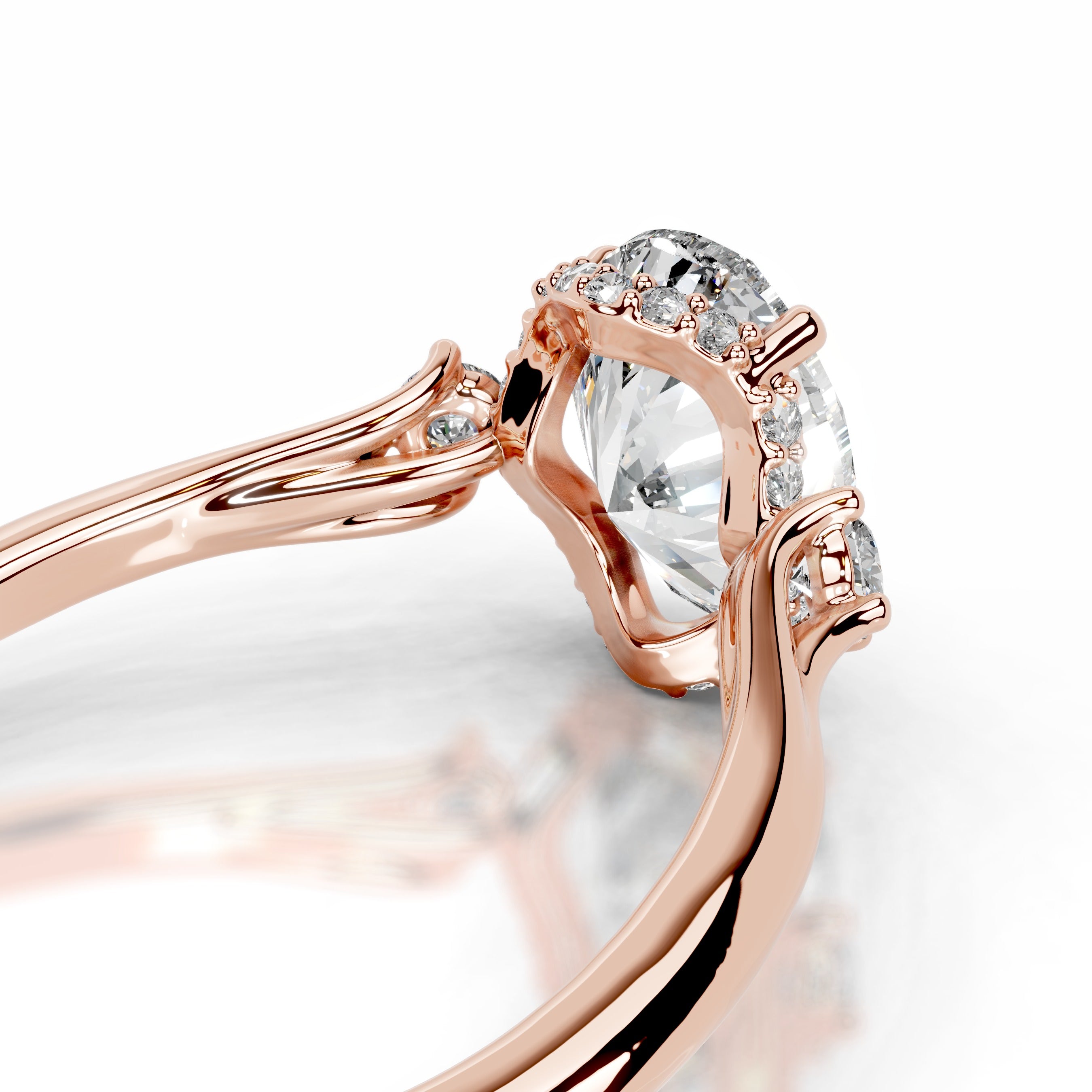 Antonia Diamond Engagement Ring - 14K Rose Gold、mySite、hinf8tx79