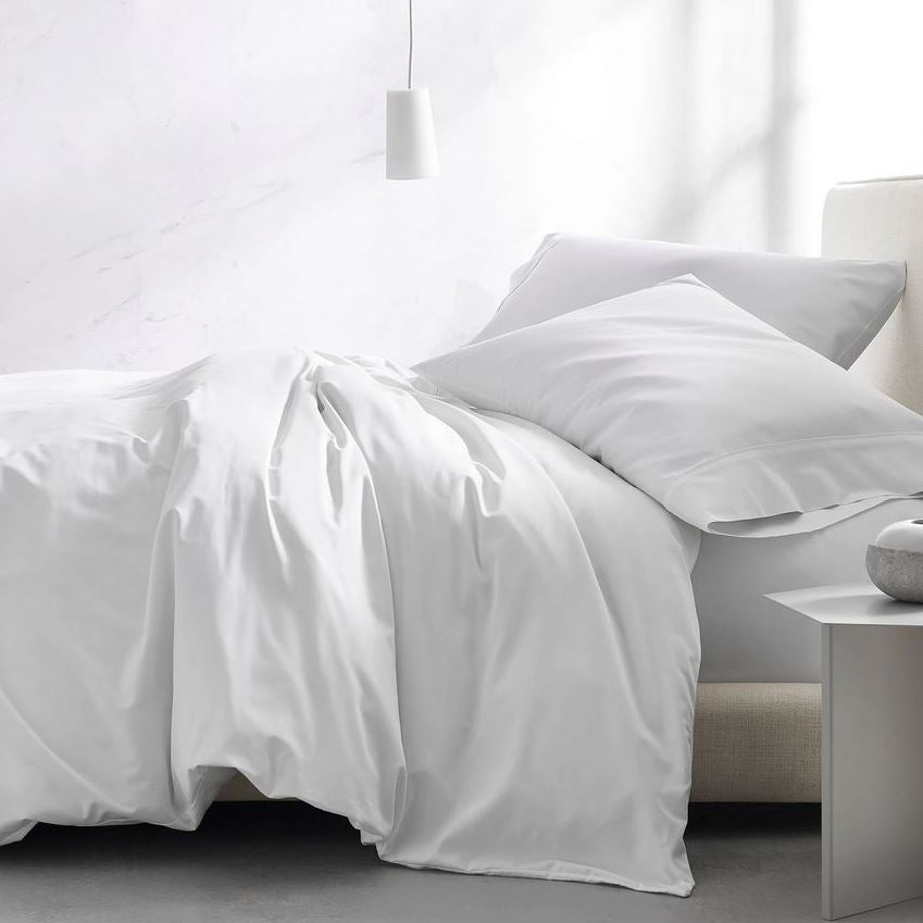  Kassatex Sateen White Sheet Set、mySite、elrpsem3k