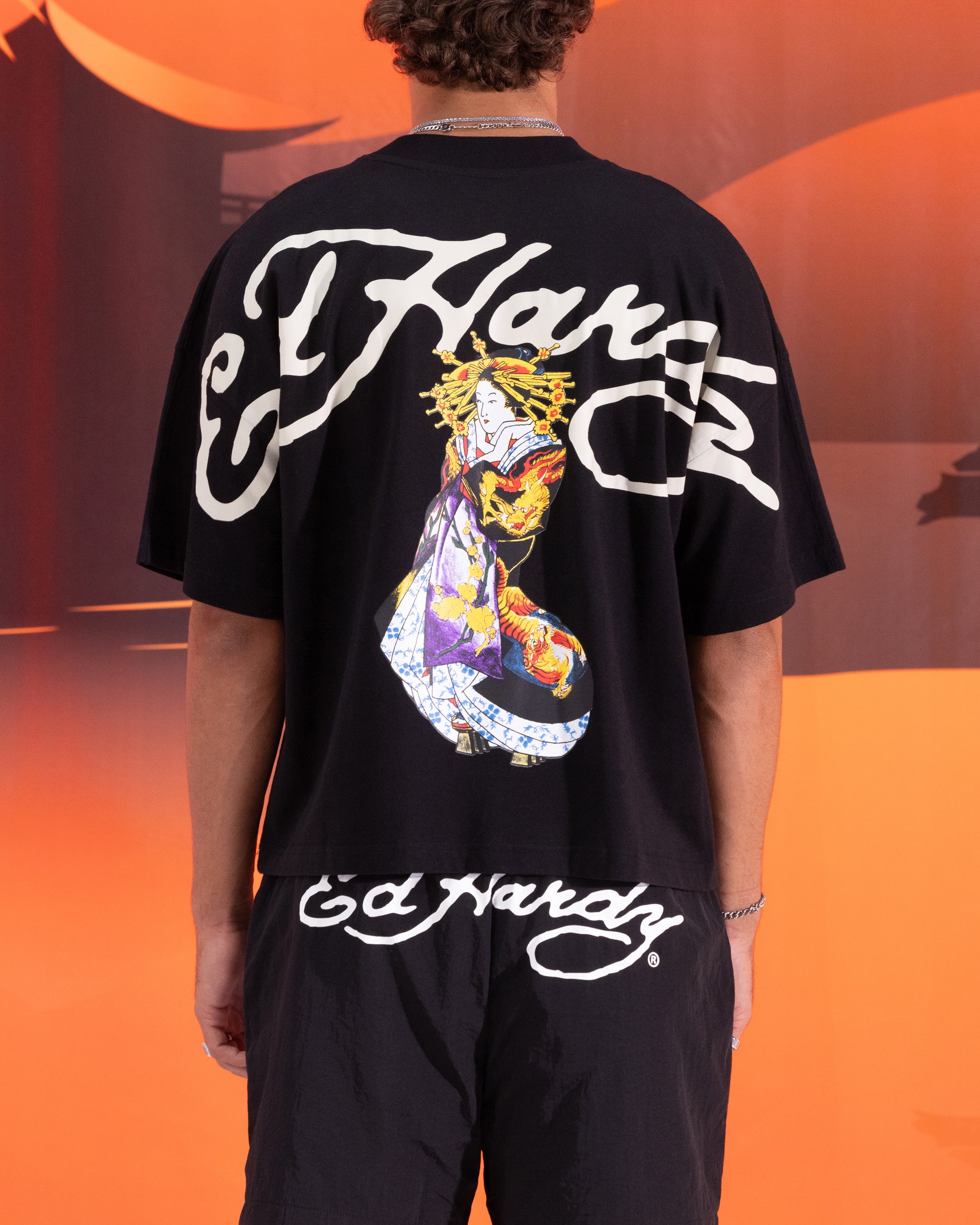 Ed Hardy Geisha T-Shirt Black、mySite、zt4zffjzw