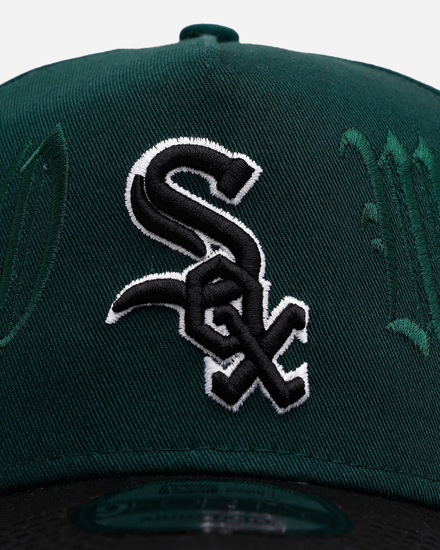 New Era Chicago White Sox 'Gothic Script Two Tone' 9FORTY A-Frame Snapback Dark Green/Black、mySite、zt4zffjzw