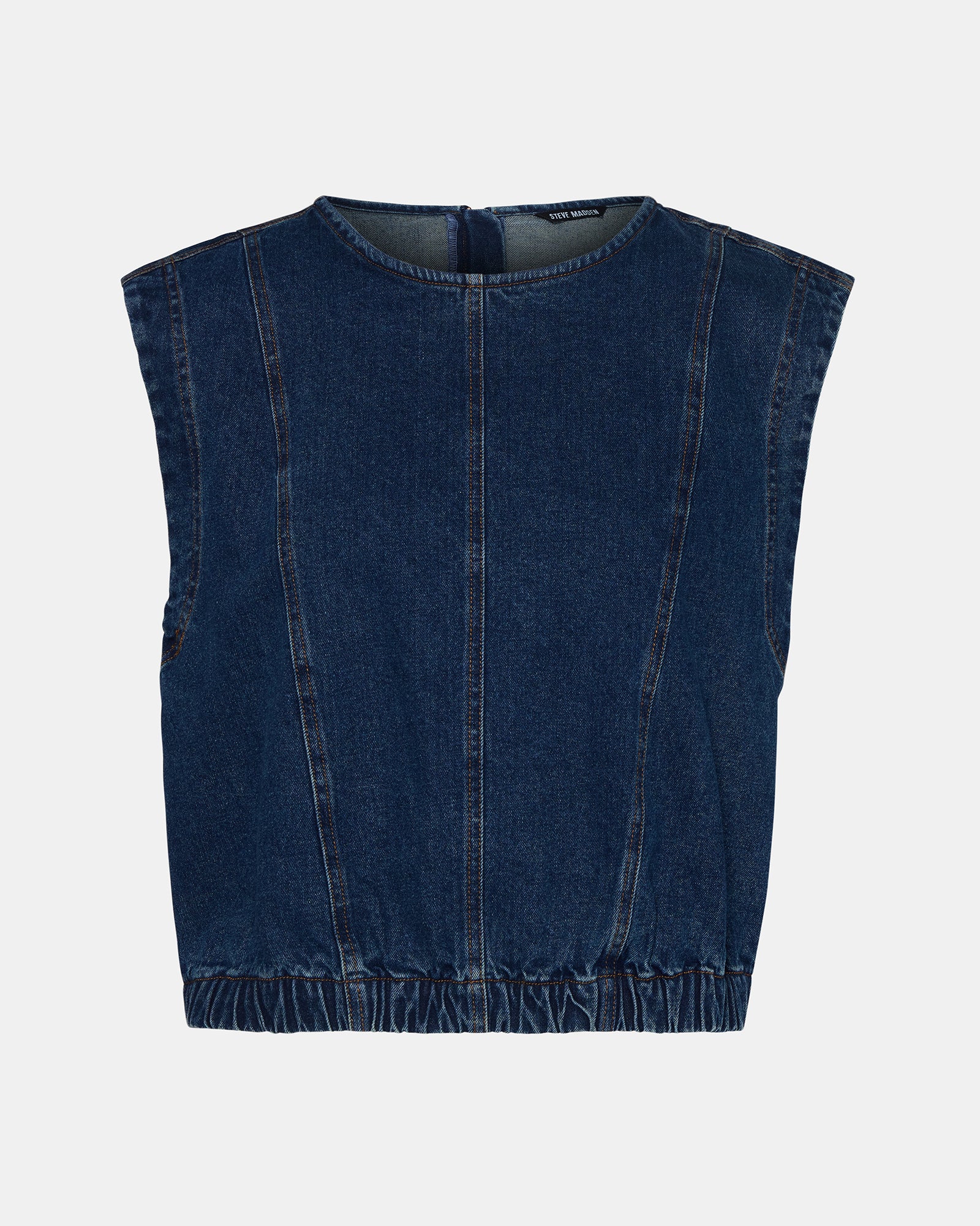 LEILA DENIM TOP DARK BLUE、mySite、gtrtttuynbv