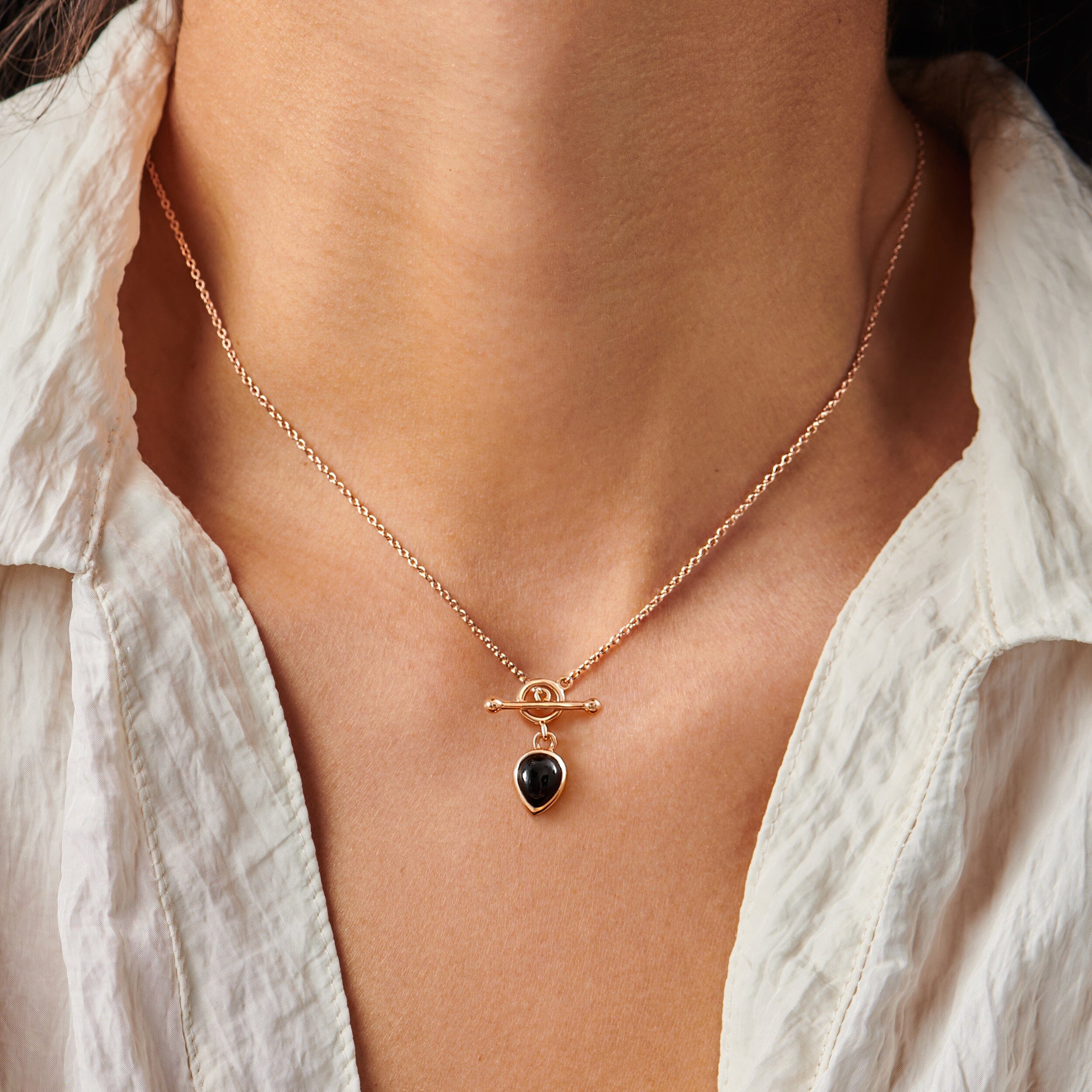 Black Obsidian Necklace - Aurain T-Lock、mySite、hinf8tx79