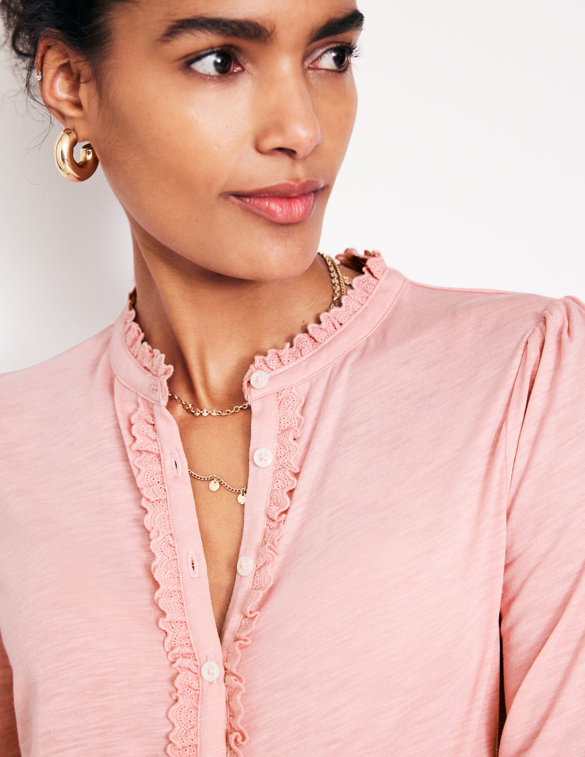  Caroline Broderie Jersey Shirt-Quartz、mySite、ashleygrahame