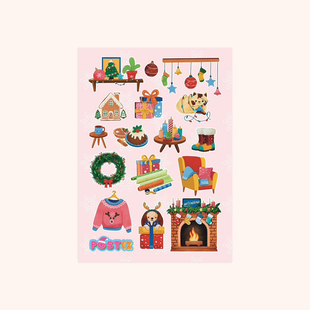  Home for the Holidays A6 Sticker Sheet、mySite、ghnorth