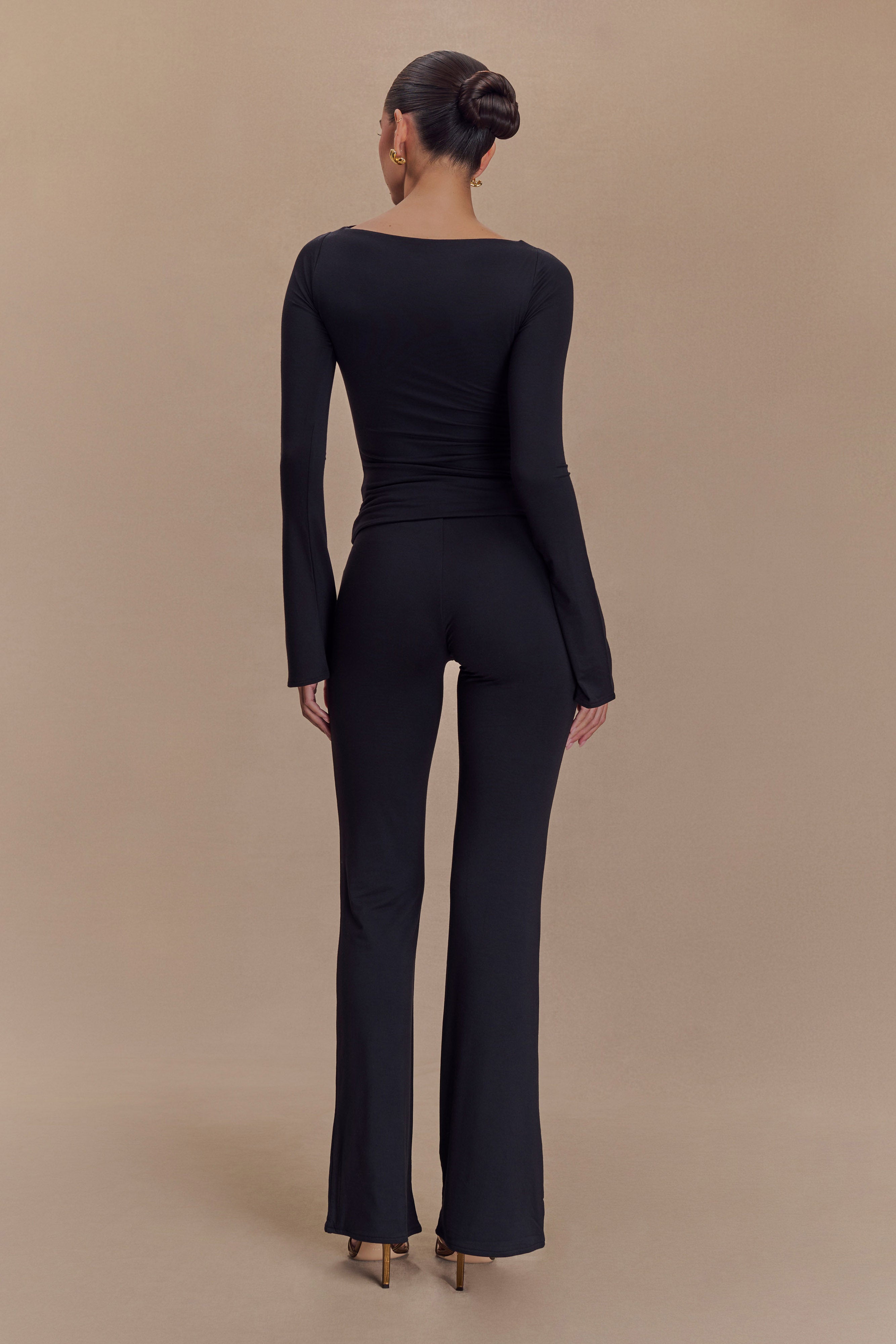 Preston Modal Straight Leg Pants - Black、mySite、solidvoid