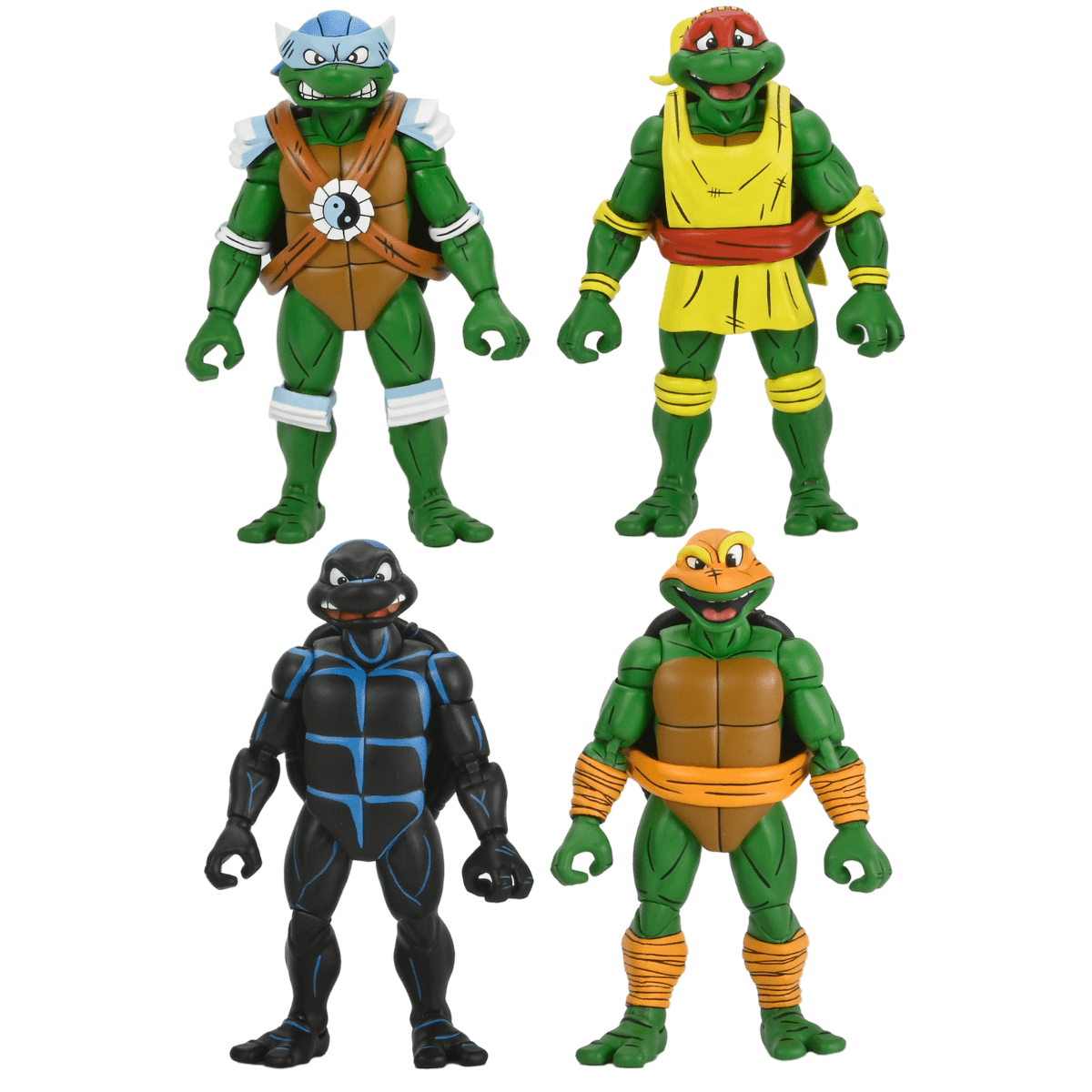 NECA Teenage Mutant Ninja Turtles Stump Wrestling Turtle 4-Pack (Archie Comics)、mySite、hgirdovlk