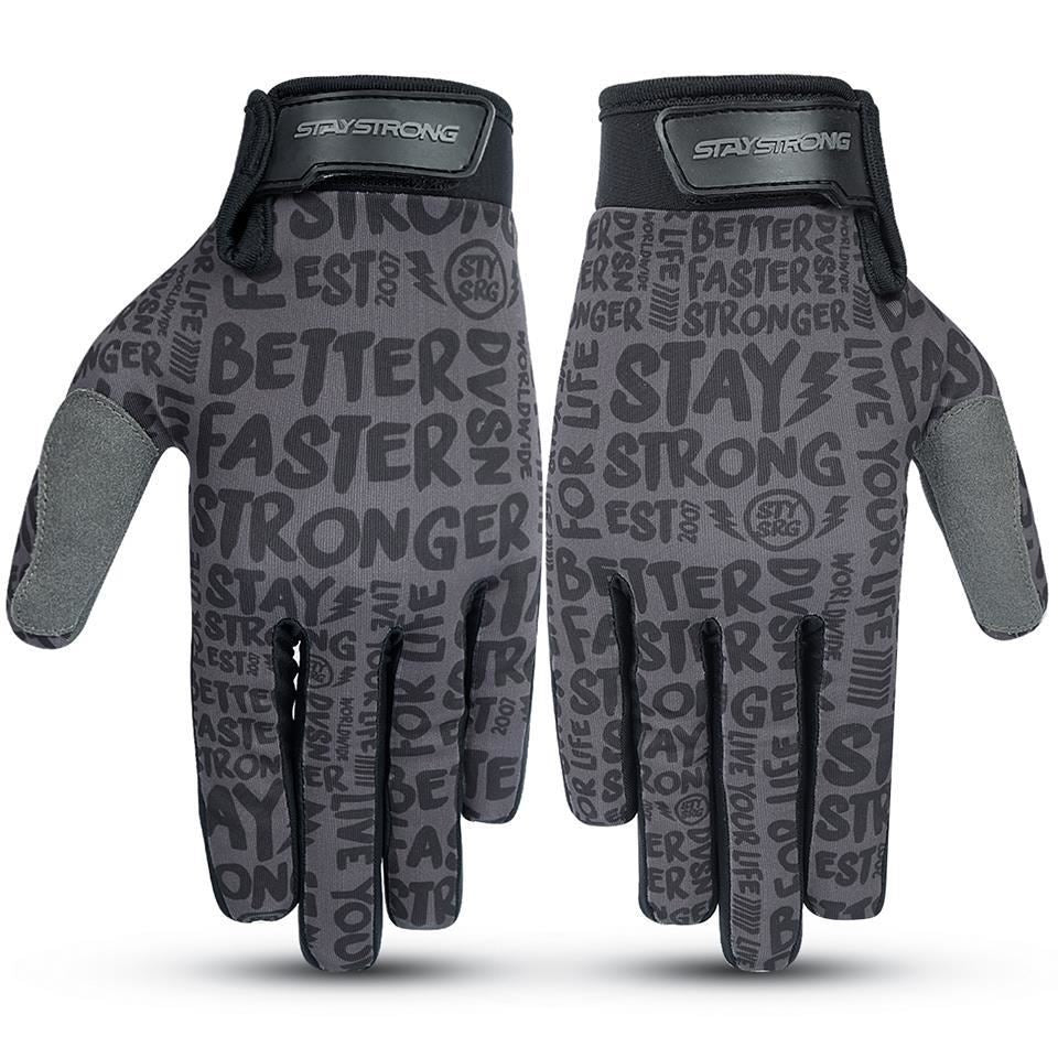  Stay Strong Sketch Gloves - Black/Black、mySite、merchandisen