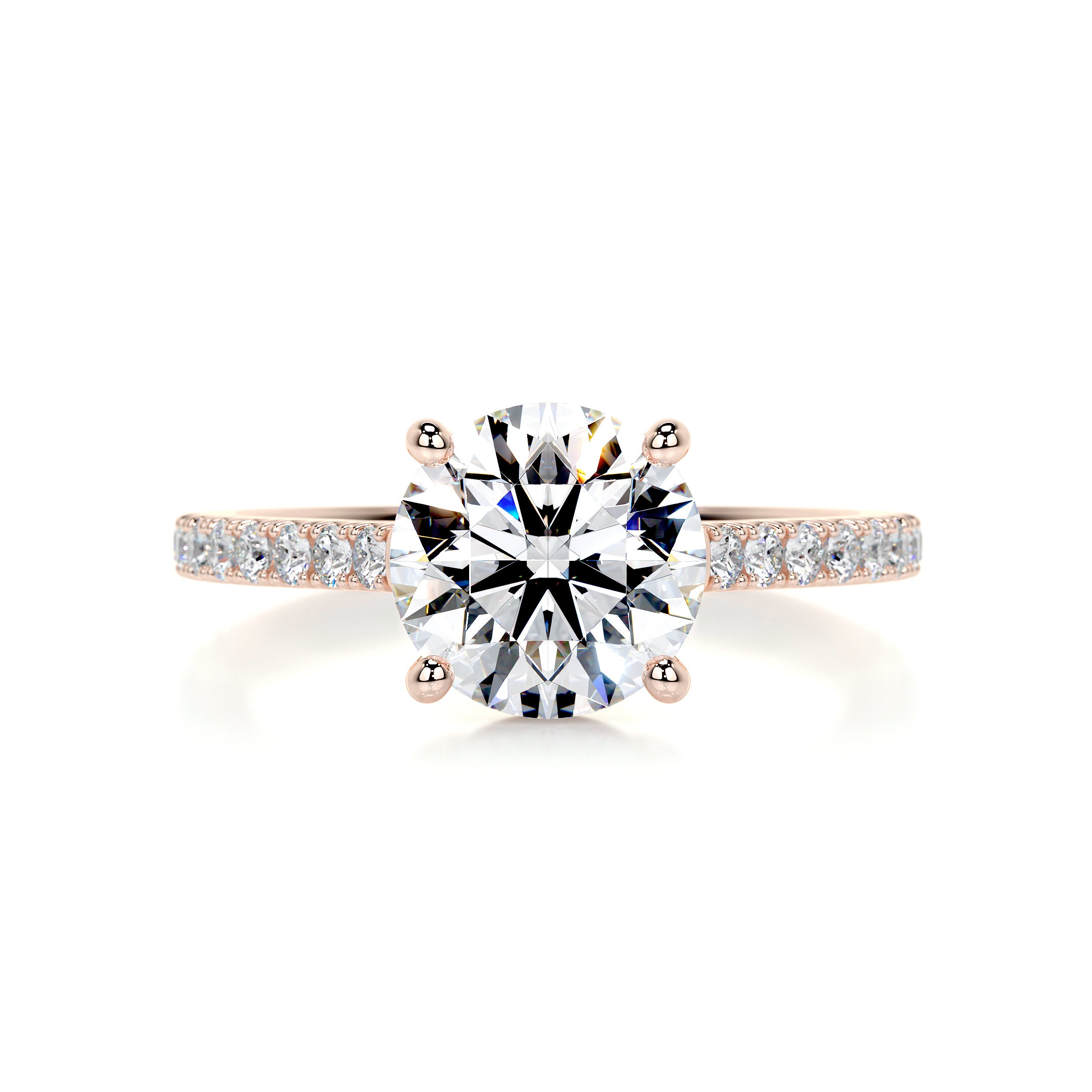 Anna Diamond Engagement Ring -14K Rose Gold、mySite、hinf8tx79