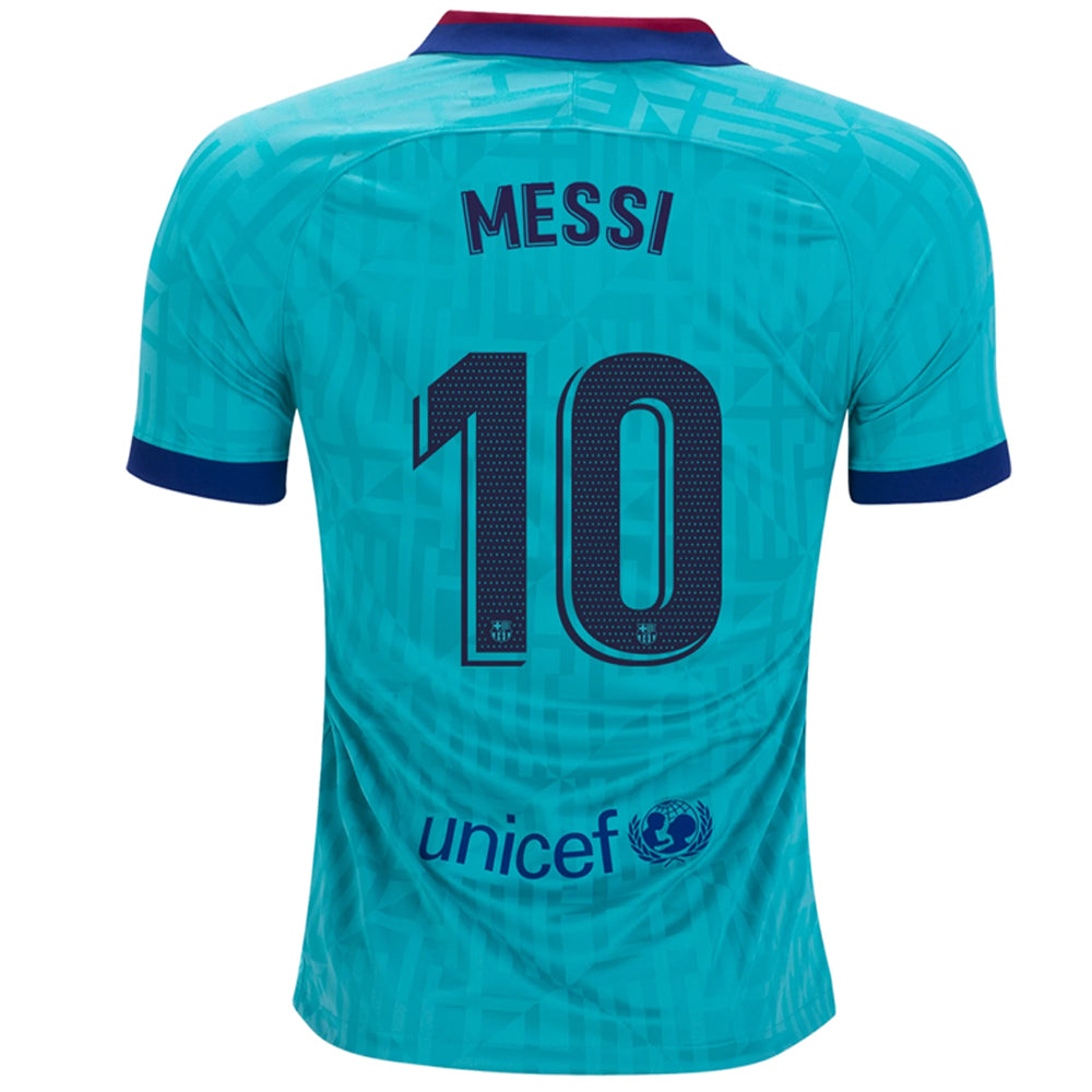 Nike Kids Barcelona FC 19/20 Messi Third Jersey Cabana/Deep Royal Blue、mySite、bottomscart