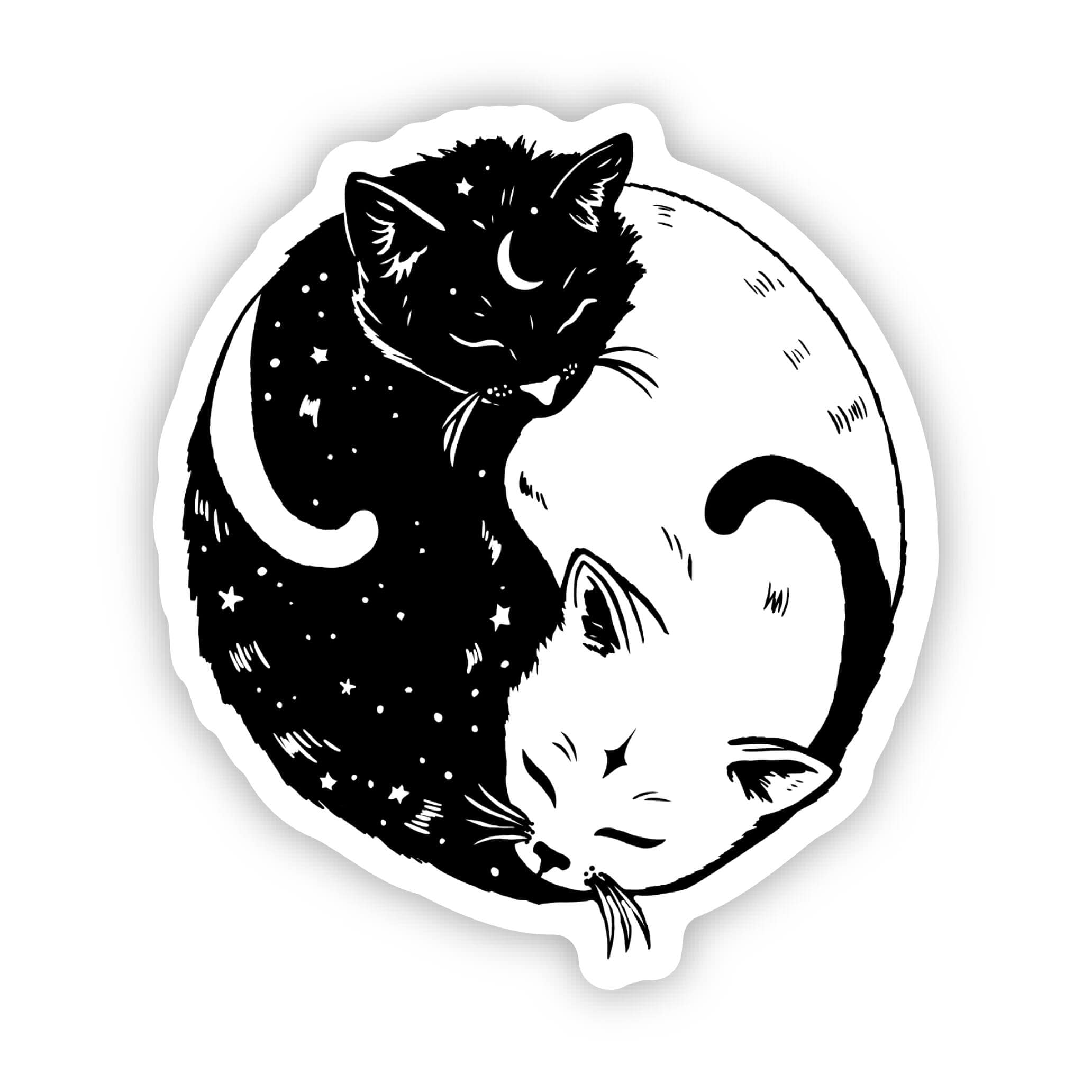  Yin and Yang cat sticker、mySite、ghnorth