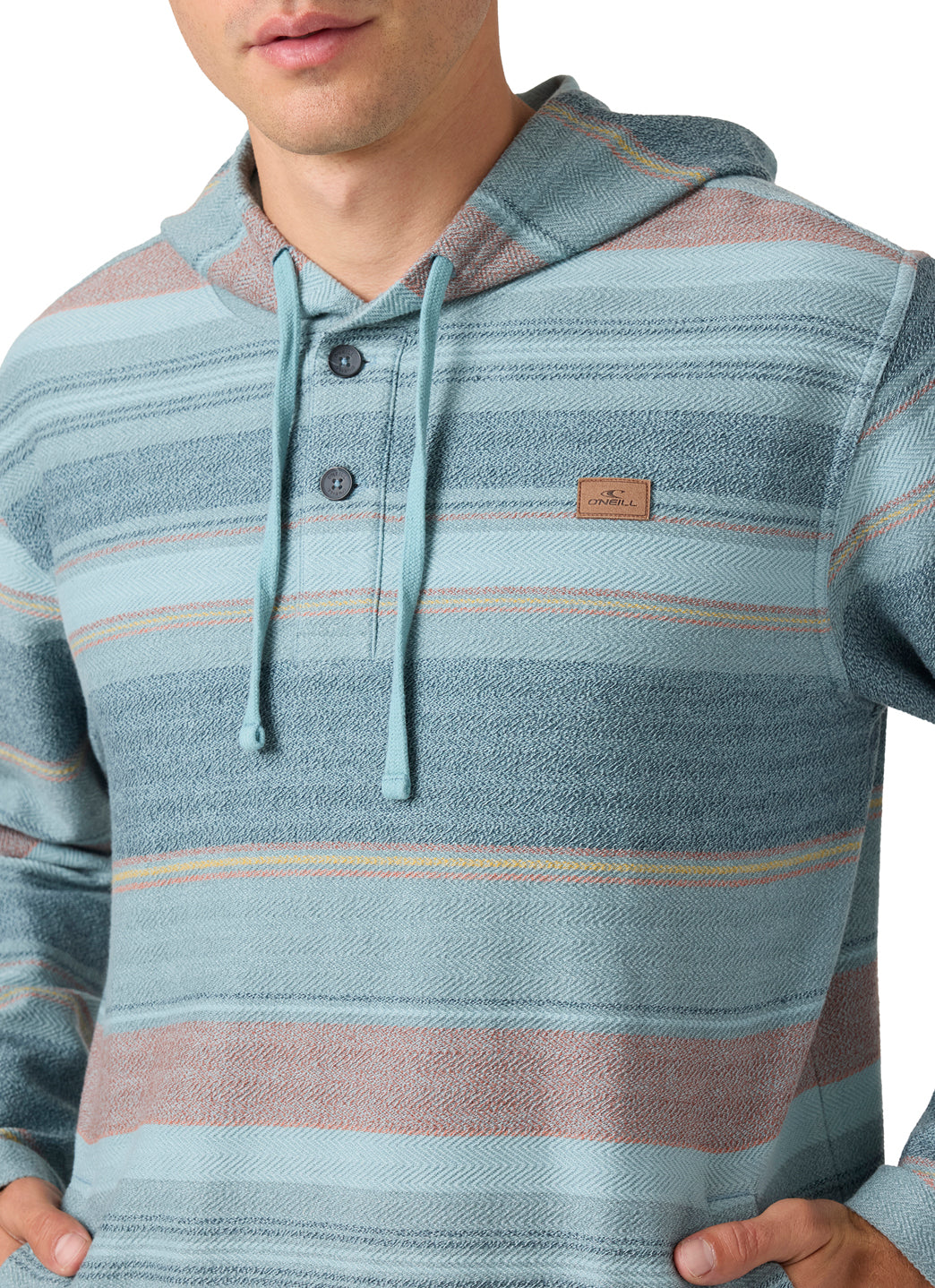 O'Neill Men's Bavaro Stripe Hoodie Poncho、mySite、noshort